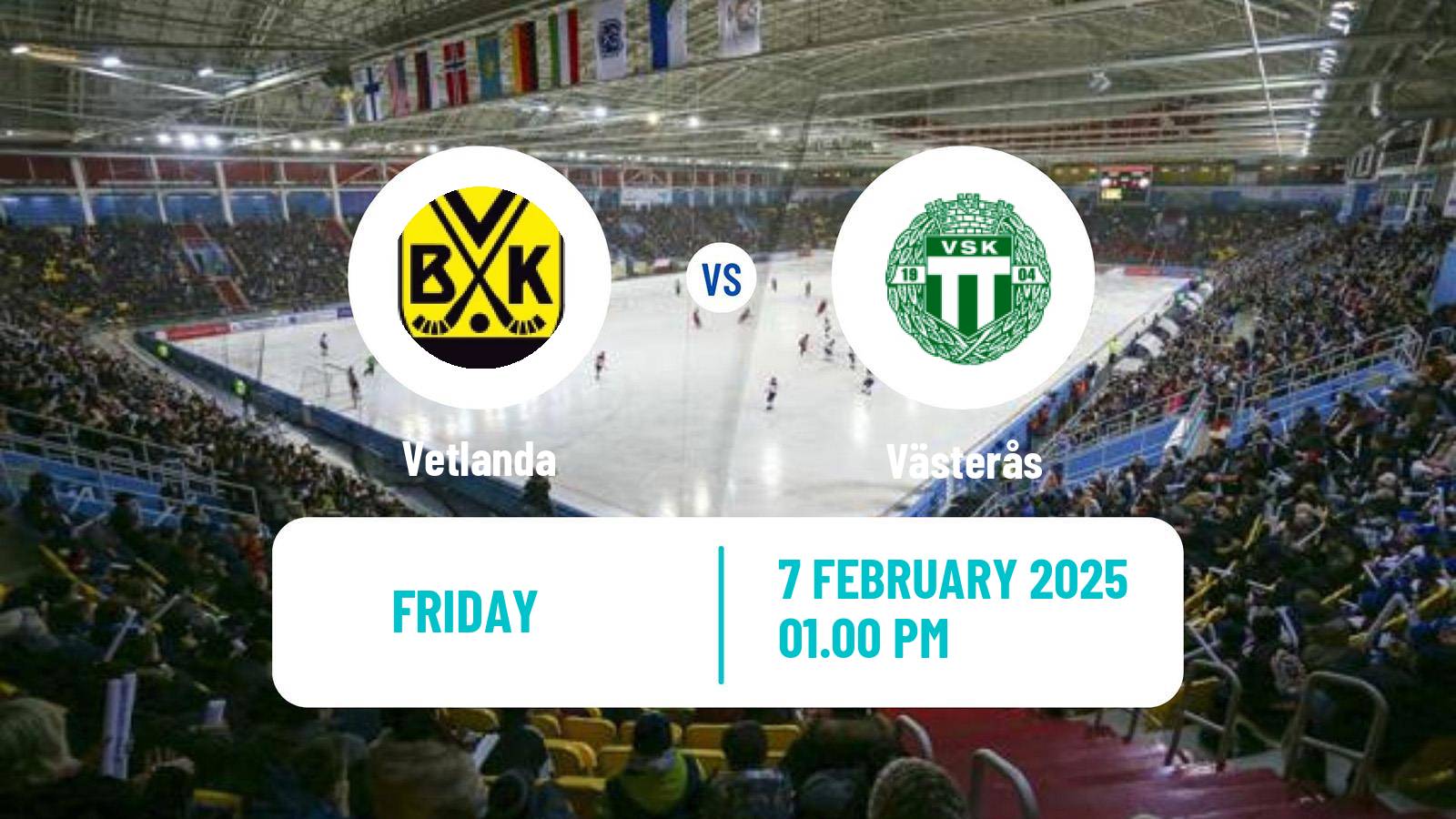 Bandy Swedish Elitserien Bandy Vetlanda - Västerås