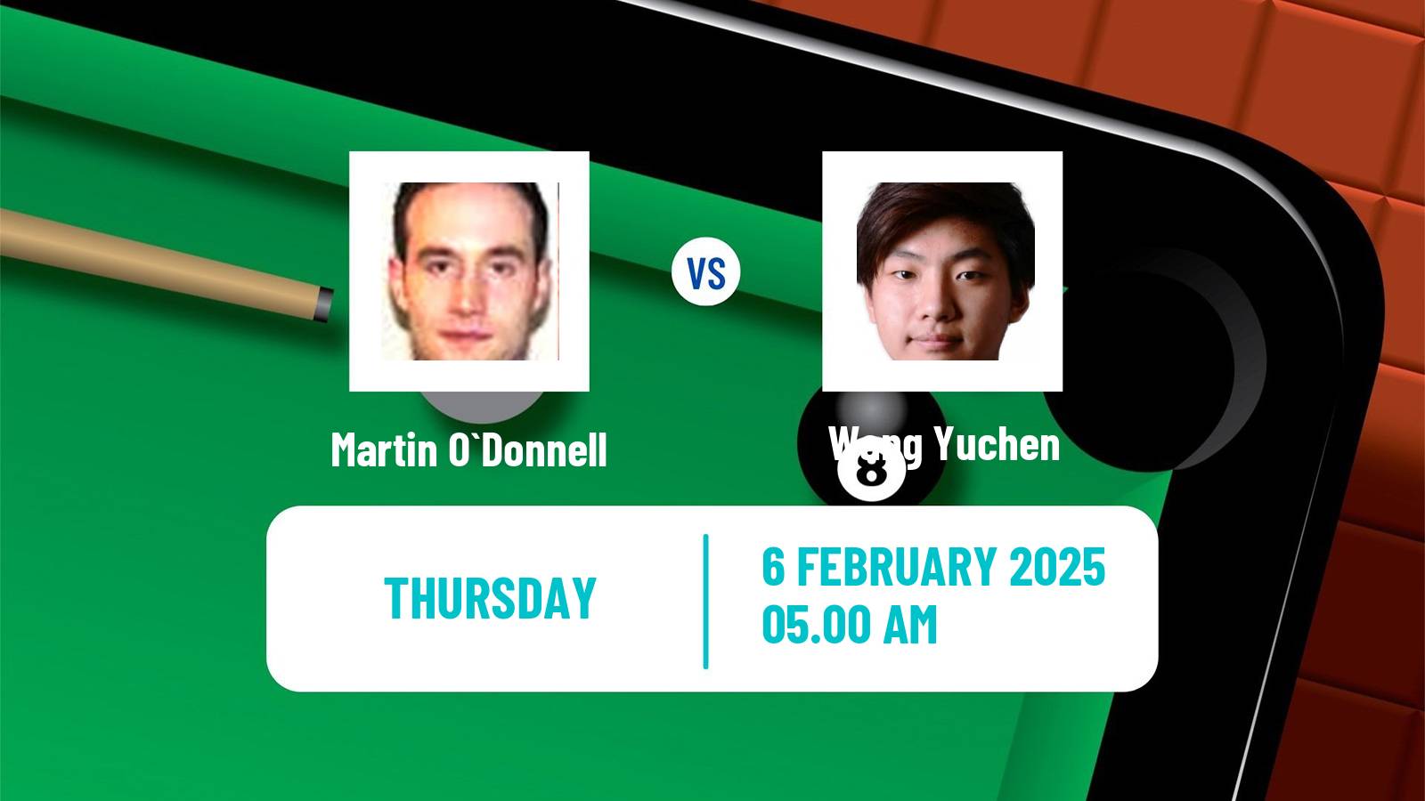 Snooker Welsh Open Martin O`Donnell - Wang Yuchen