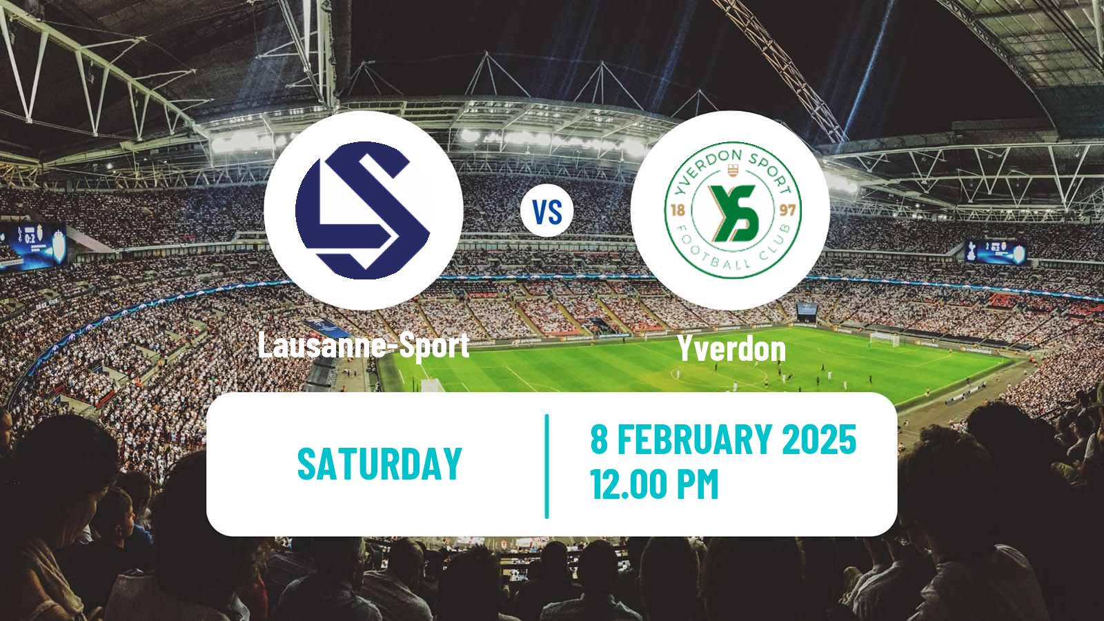 Soccer Swiss Super League Lausanne-Sport - Yverdon