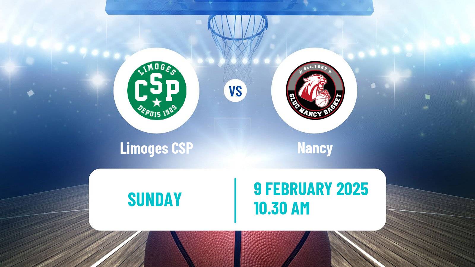 Basketball French LNB Limoges - Nancy