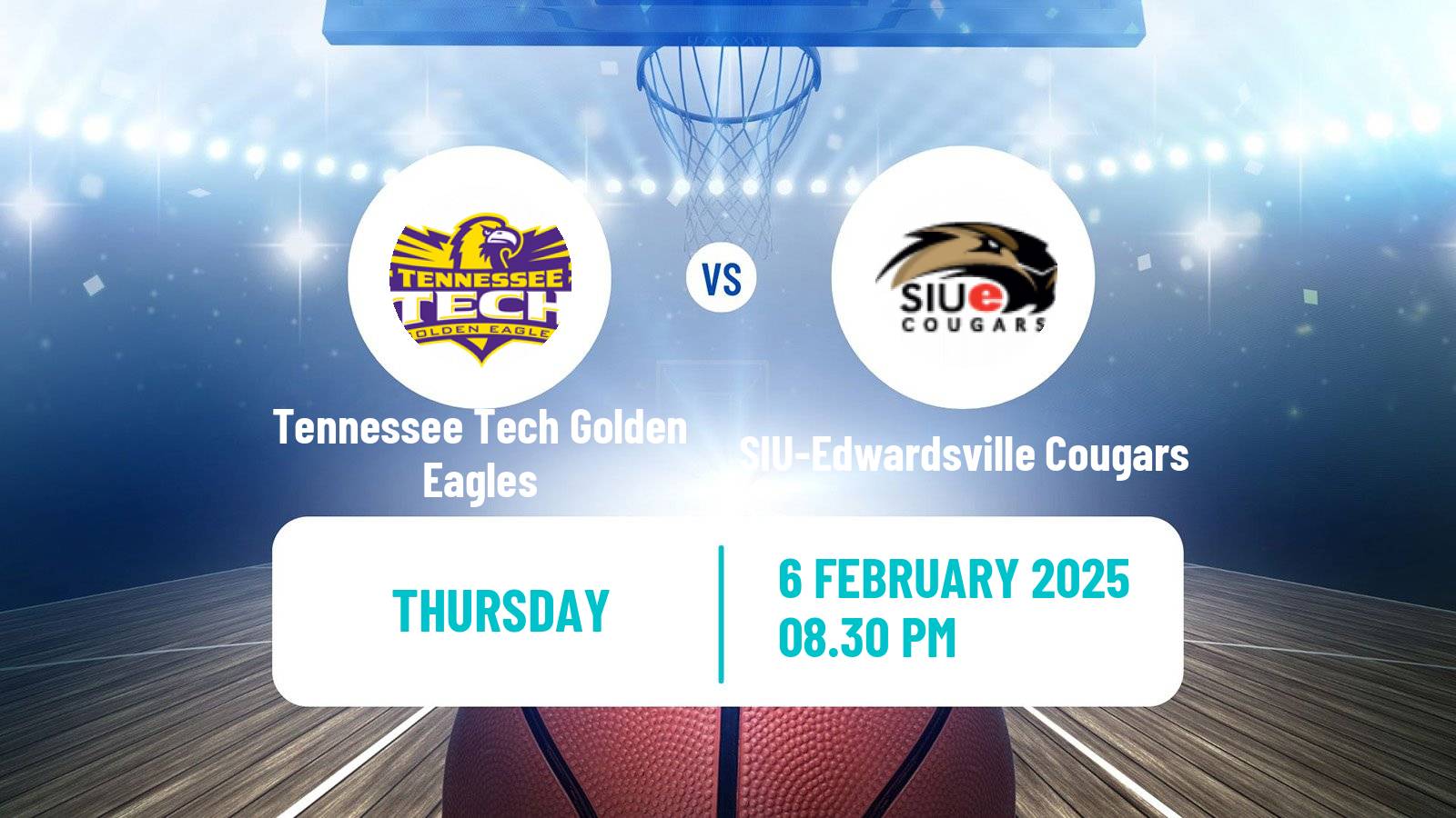 Basketball NCAA College Basketball Tennessee Tech Golden Eagles - SIU-Edwardsville Cougars