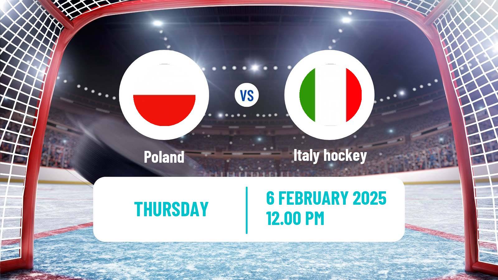 Hockey Ice Hockey International Tournament Poland Poland - Italy