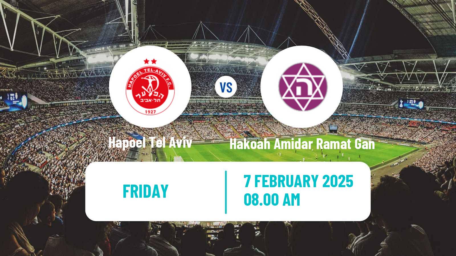 Soccer Israeli Liga Leumit Hapoel Tel Aviv - Hakoah Amidar Ramat Gan