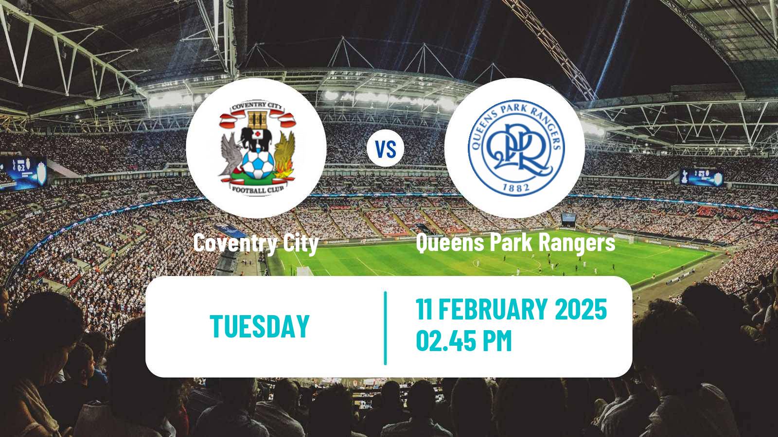 Soccer English League Championship Coventry City - Queens Park Rangers