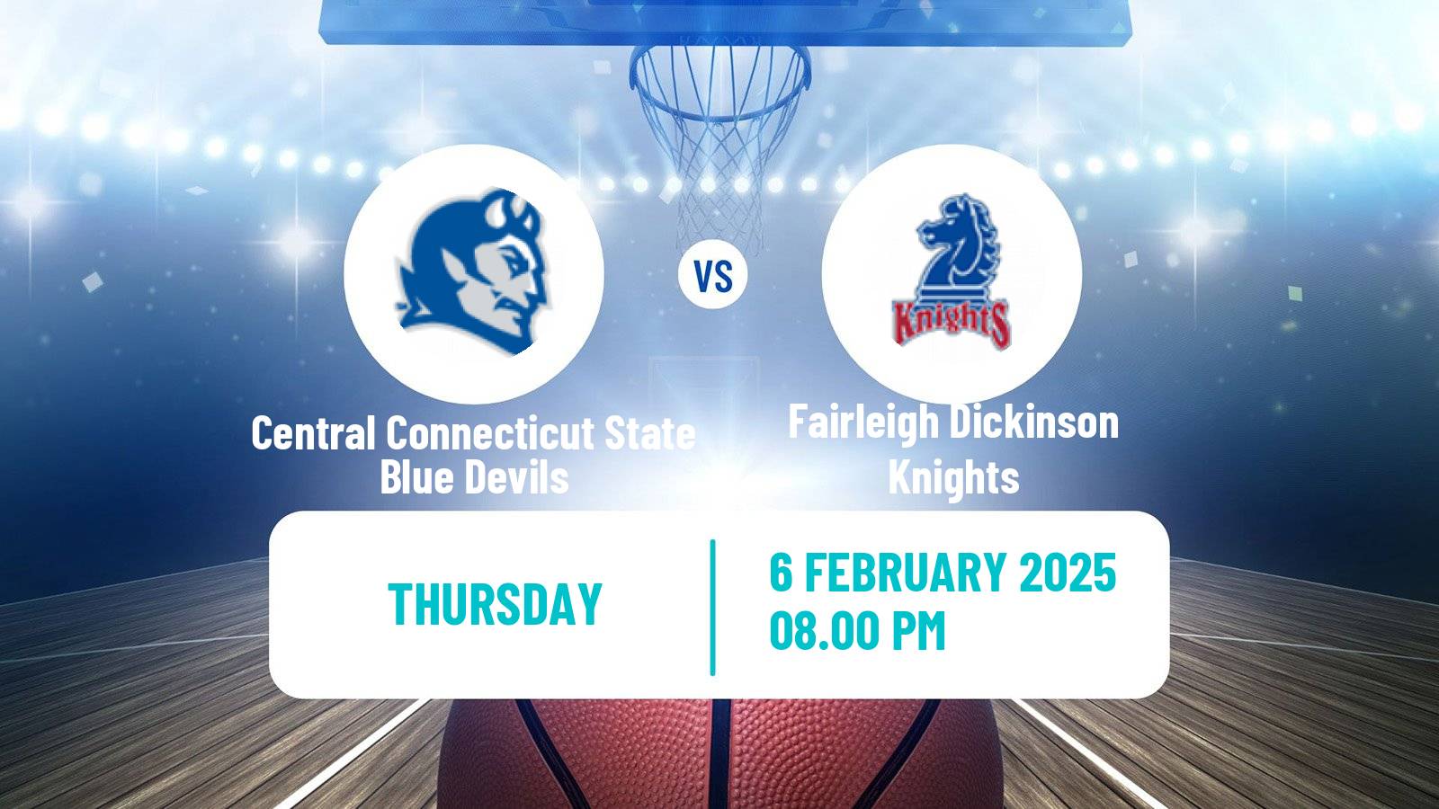 Basketball NCAA College Basketball Central Connecticut State Blue Devils - Fairleigh Dickinson Knights