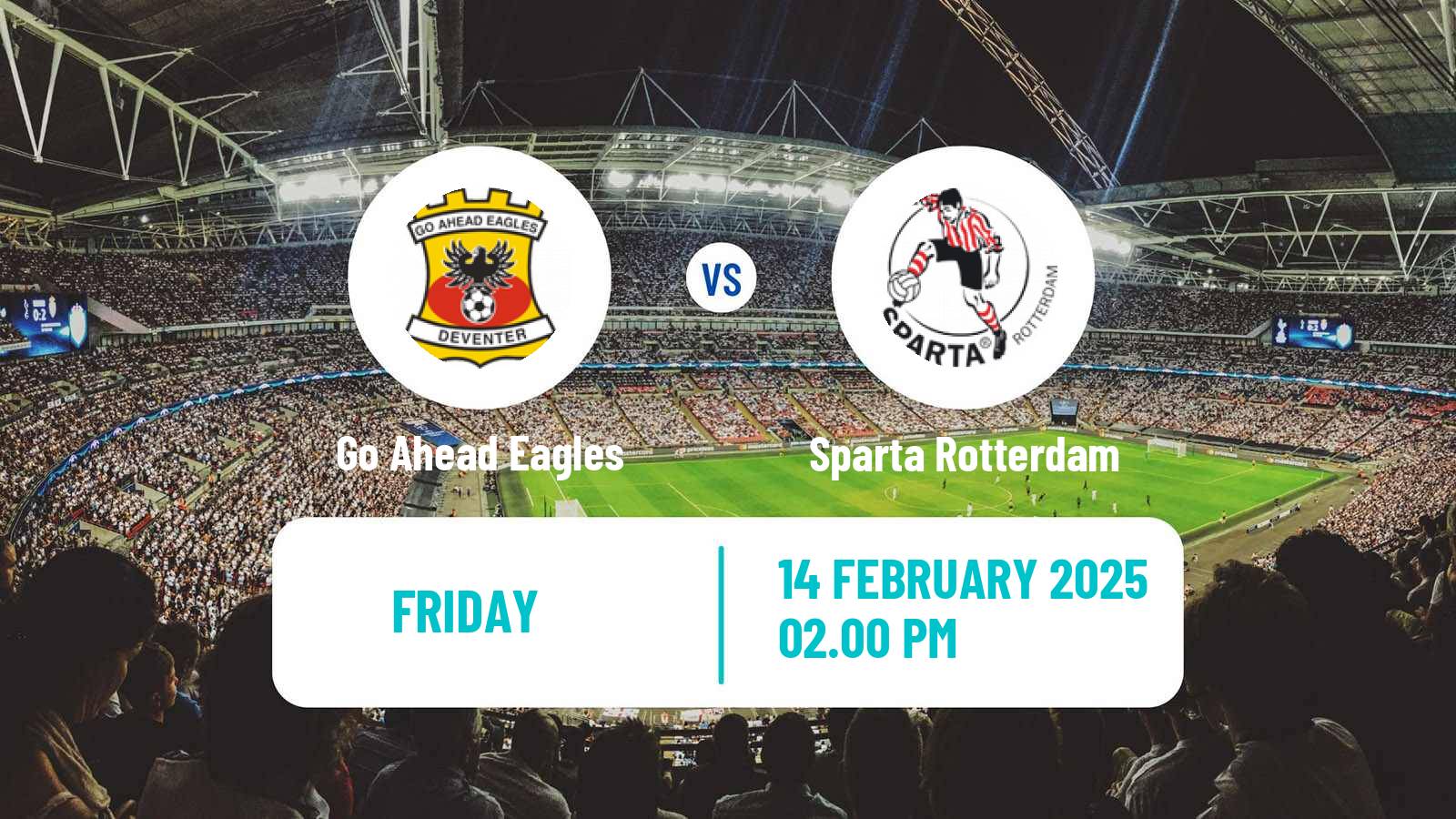 Soccer Dutch Eredivisie Go Ahead Eagles - Sparta Rotterdam