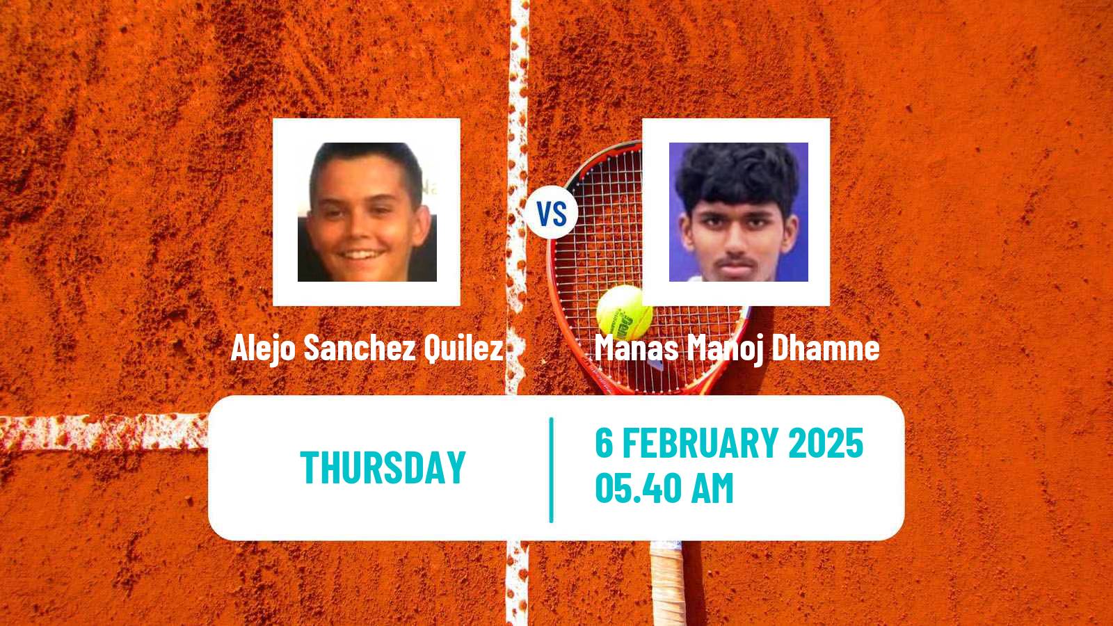 Tennis ITF M15 Monastir 5 Men Alejo Sanchez Quilez - Manas Manoj Dhamne