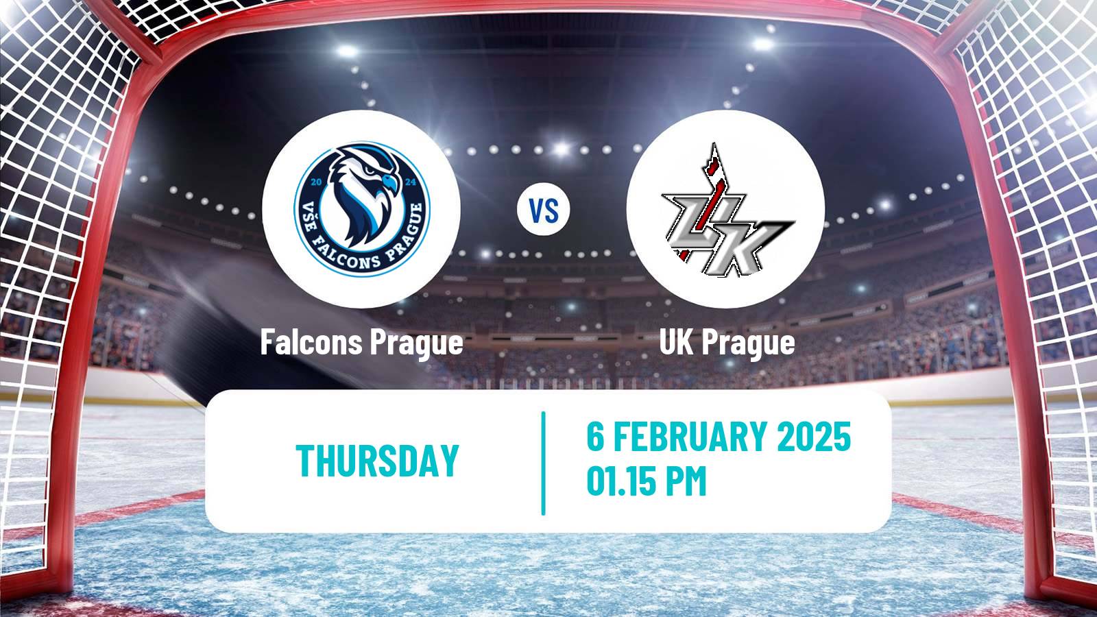 Hockey Czech ULLH Falcons Prague - UK Prague