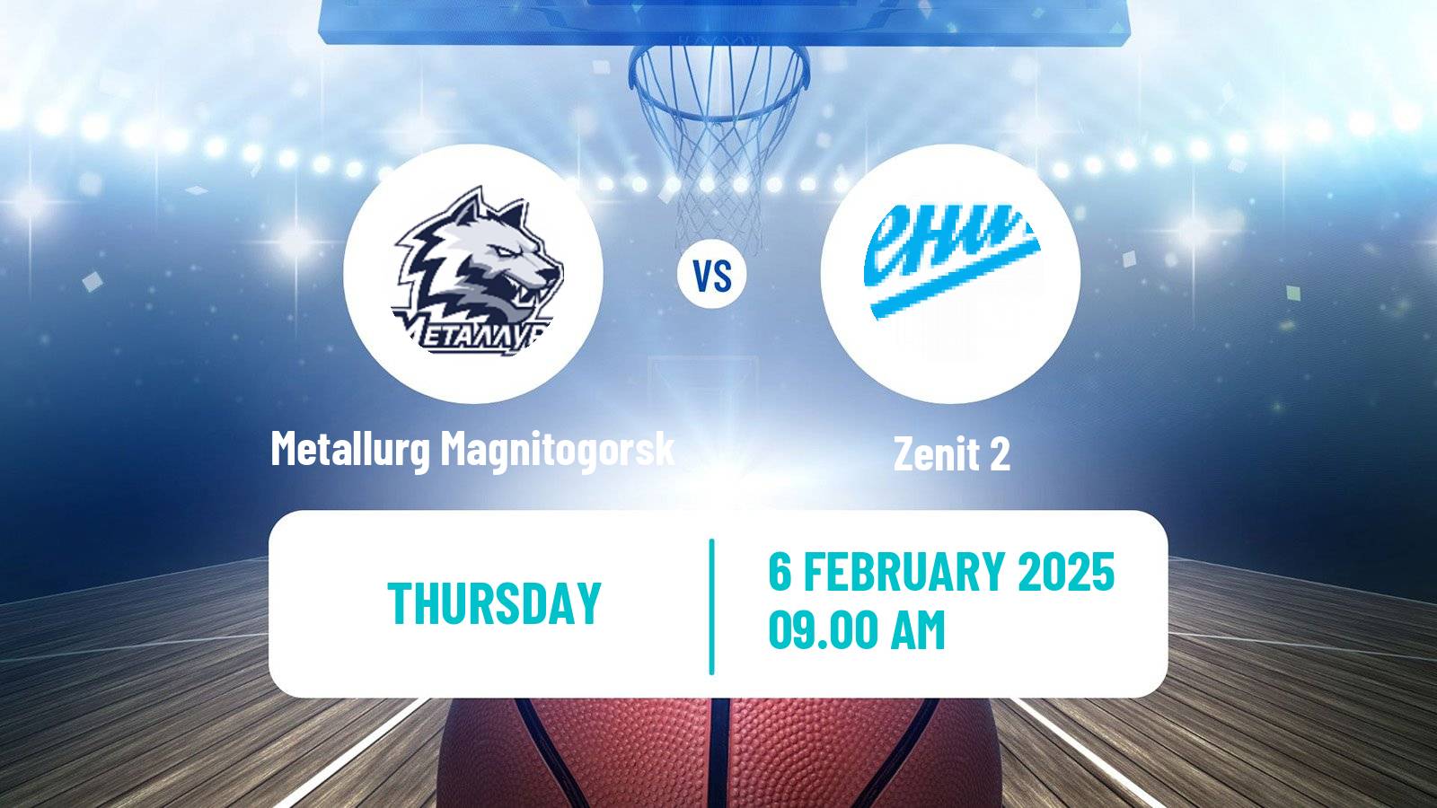 Basketball Russian Super League Basketball Metallurg Magnitogorsk - Zenit 2