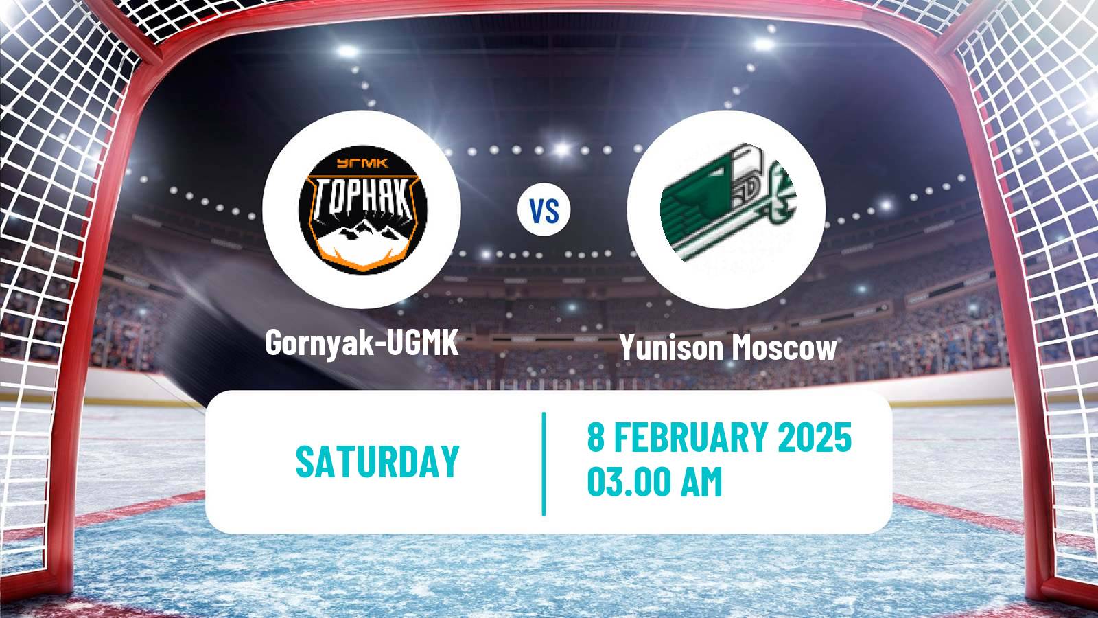 Hockey VHL Gornyak-UGMK - Yunison Moscow