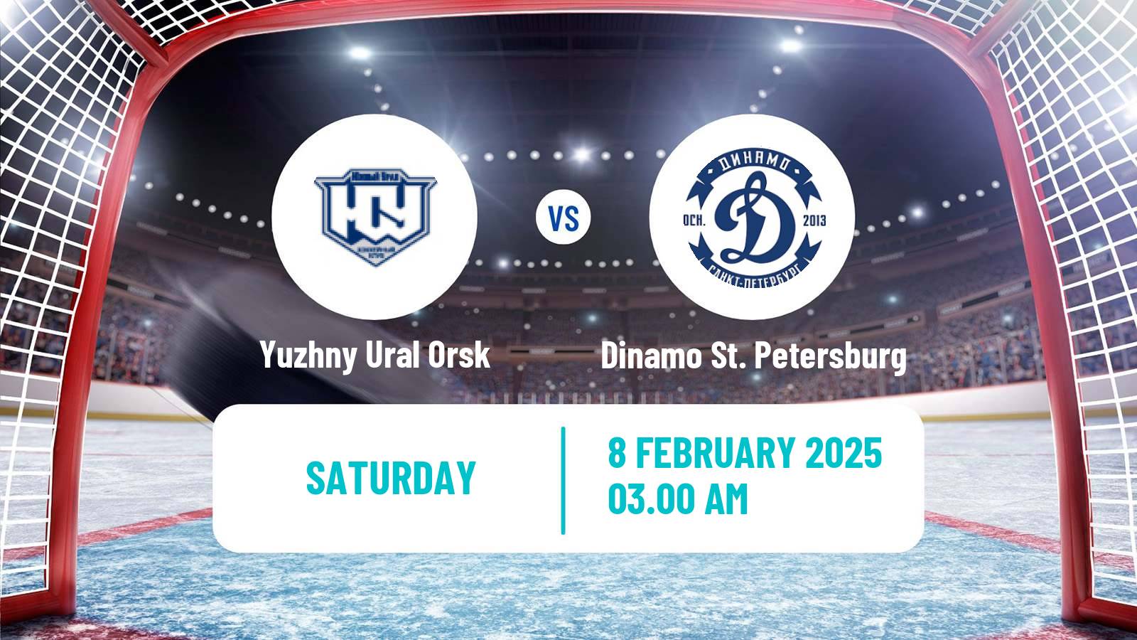 Hockey VHL Yuzhny Ural Orsk - Dinamo St. Petersburg