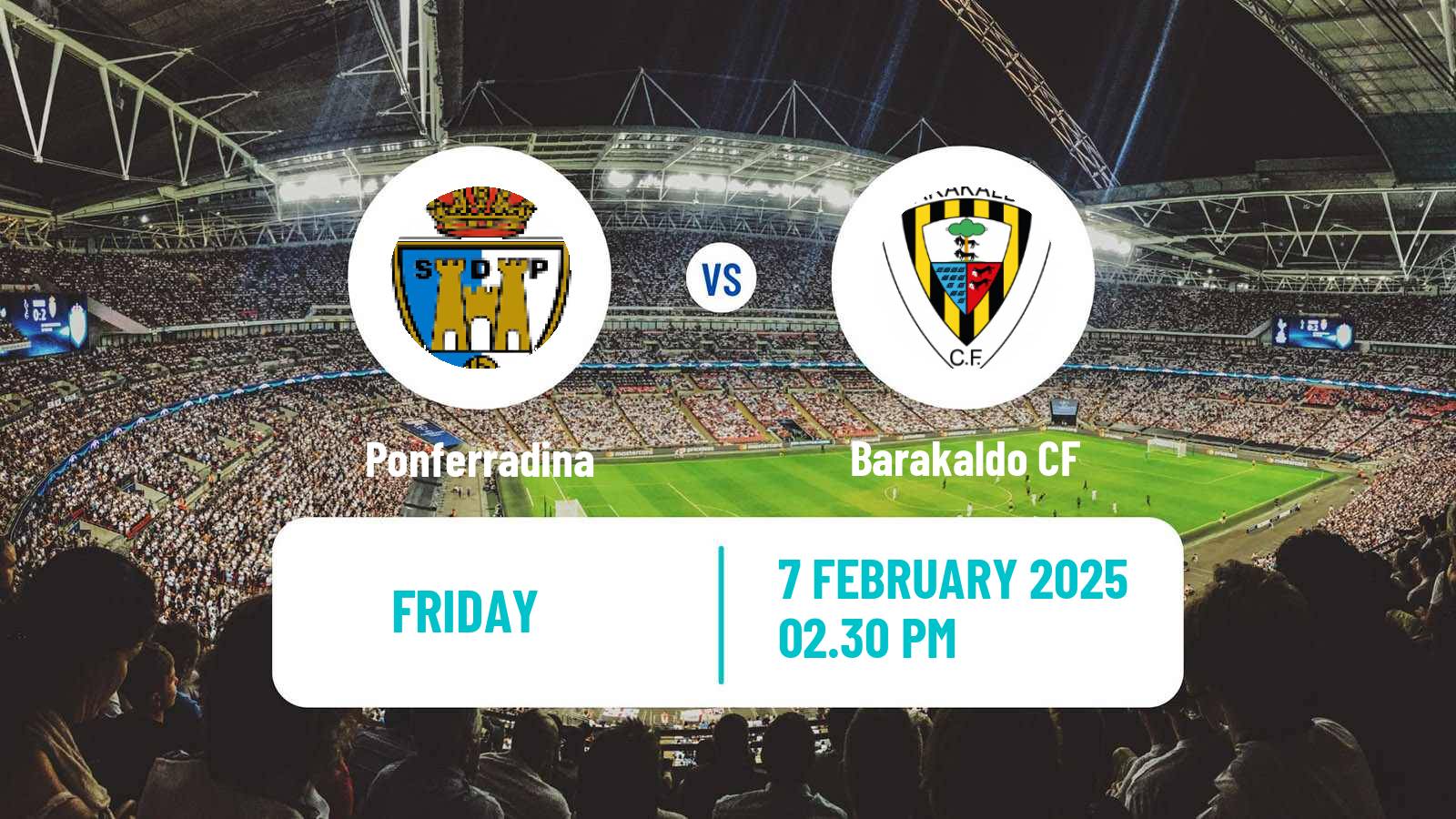 Soccer Spanish Primera RFEF Group 1 Ponferradina - Barakaldo