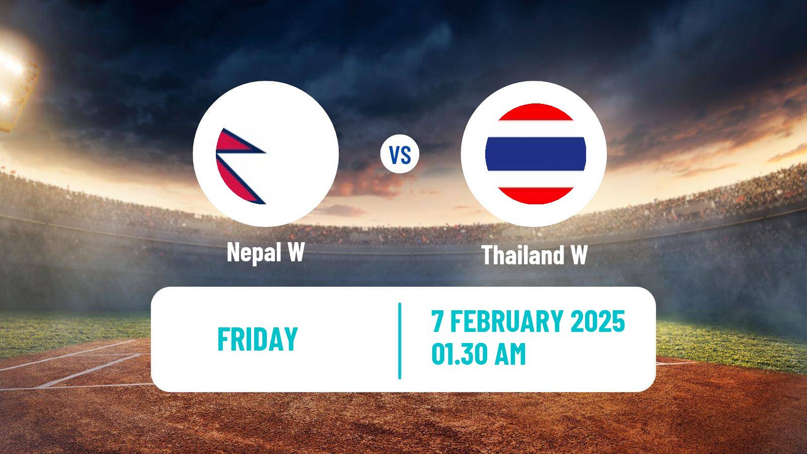 Cricket T20 Tri Series Women Nepal W - Thailand W