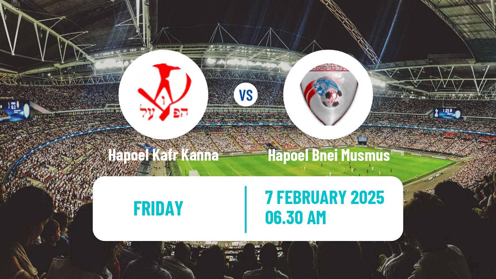 Soccer Israeli Liga Alef North Hapoel Kafr Kanna - Hapoel Bnei Musmus