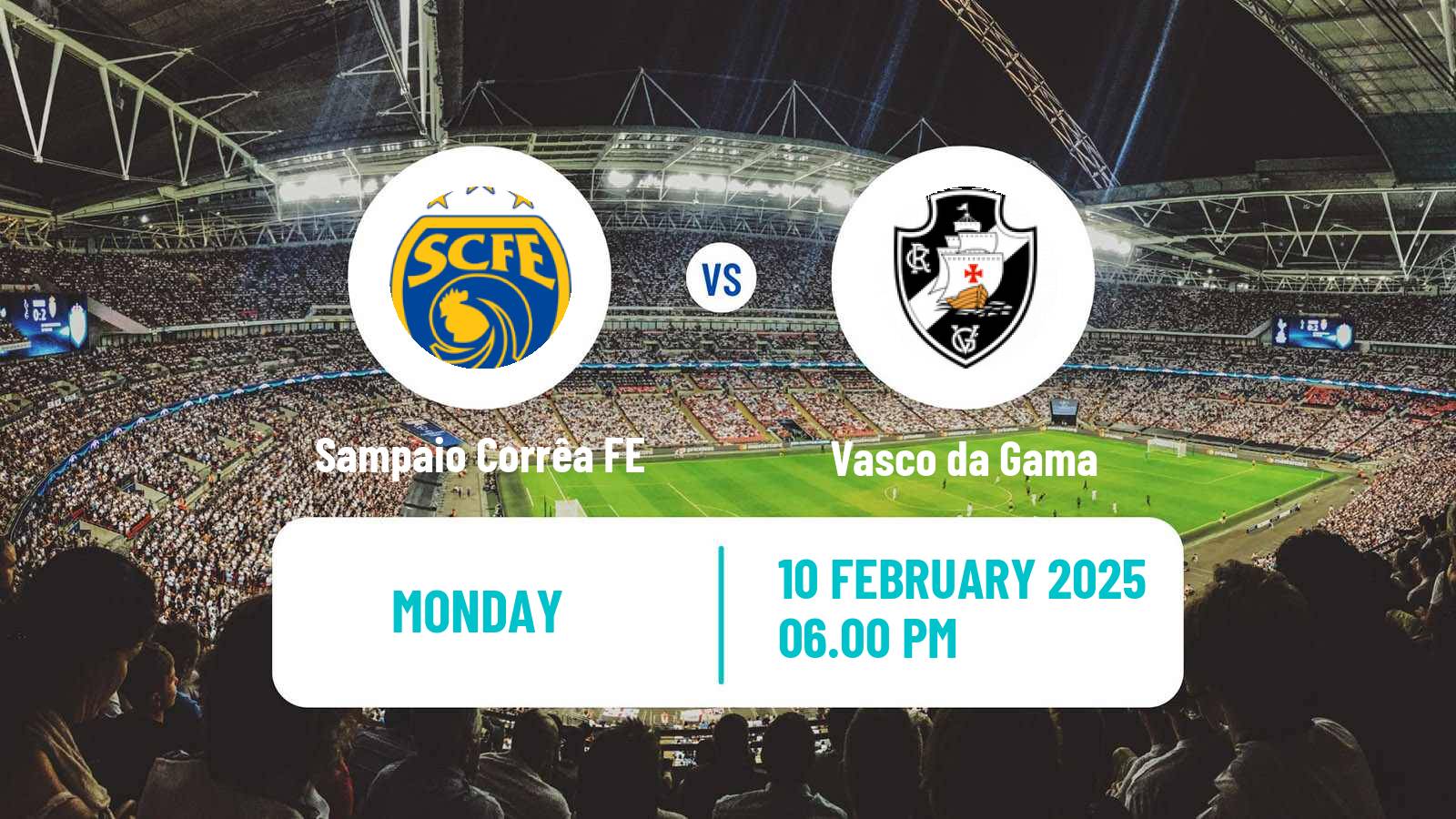 Soccer Brazilian Campeonato Carioca Sampaio Corrêa FE - Vasco da Gama