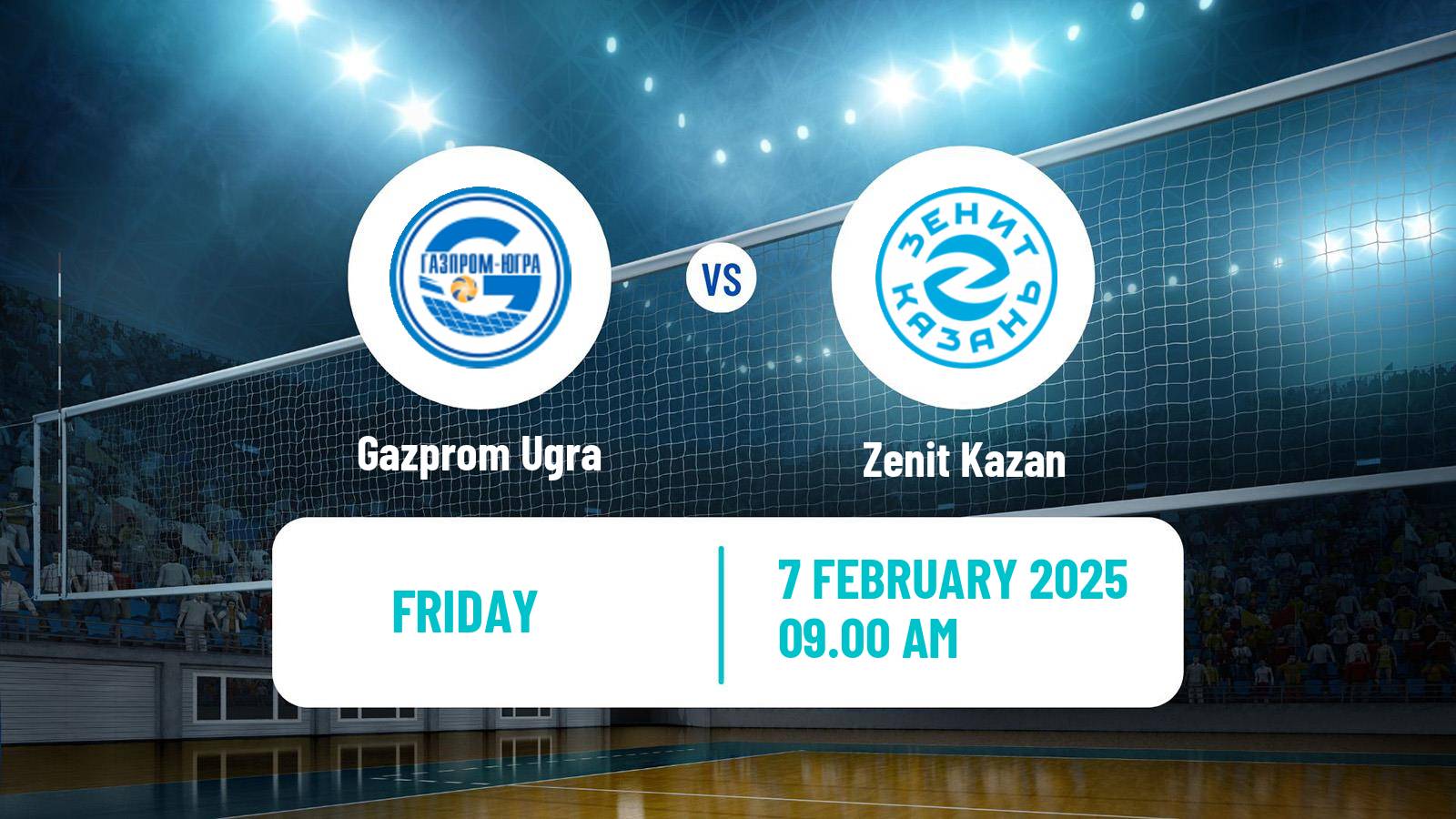 Volleyball Russian Super League Volleyball Gazprom Ugra - Zenit Kazan