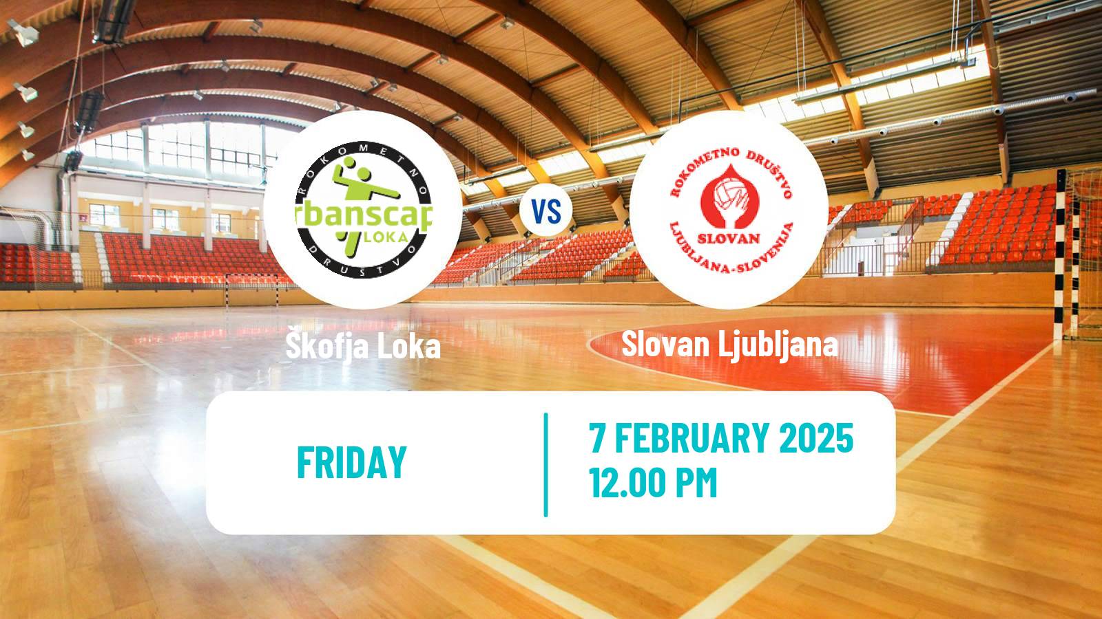 Handball Slovenian 1 NLB Liga Handball Škofja Loka - Slovan Ljubljana