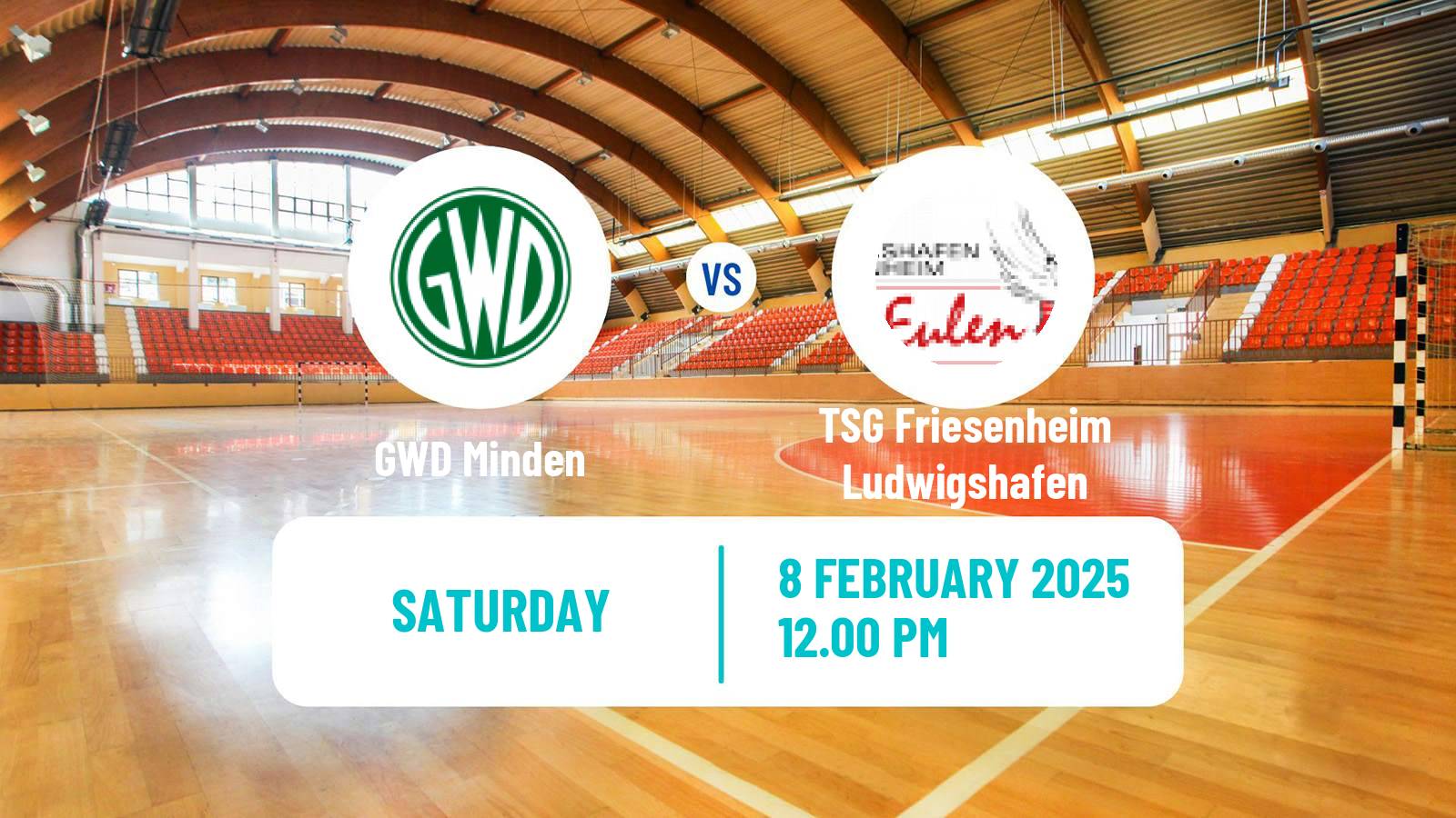 Handball German 2 Bundesliga Handball GWD Minden - TSG Friesenheim Ludwigshafen