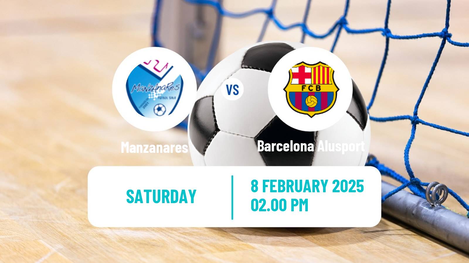 Futsal Spanish Primera Division Futsal Manzanares - Barcelona Alusport