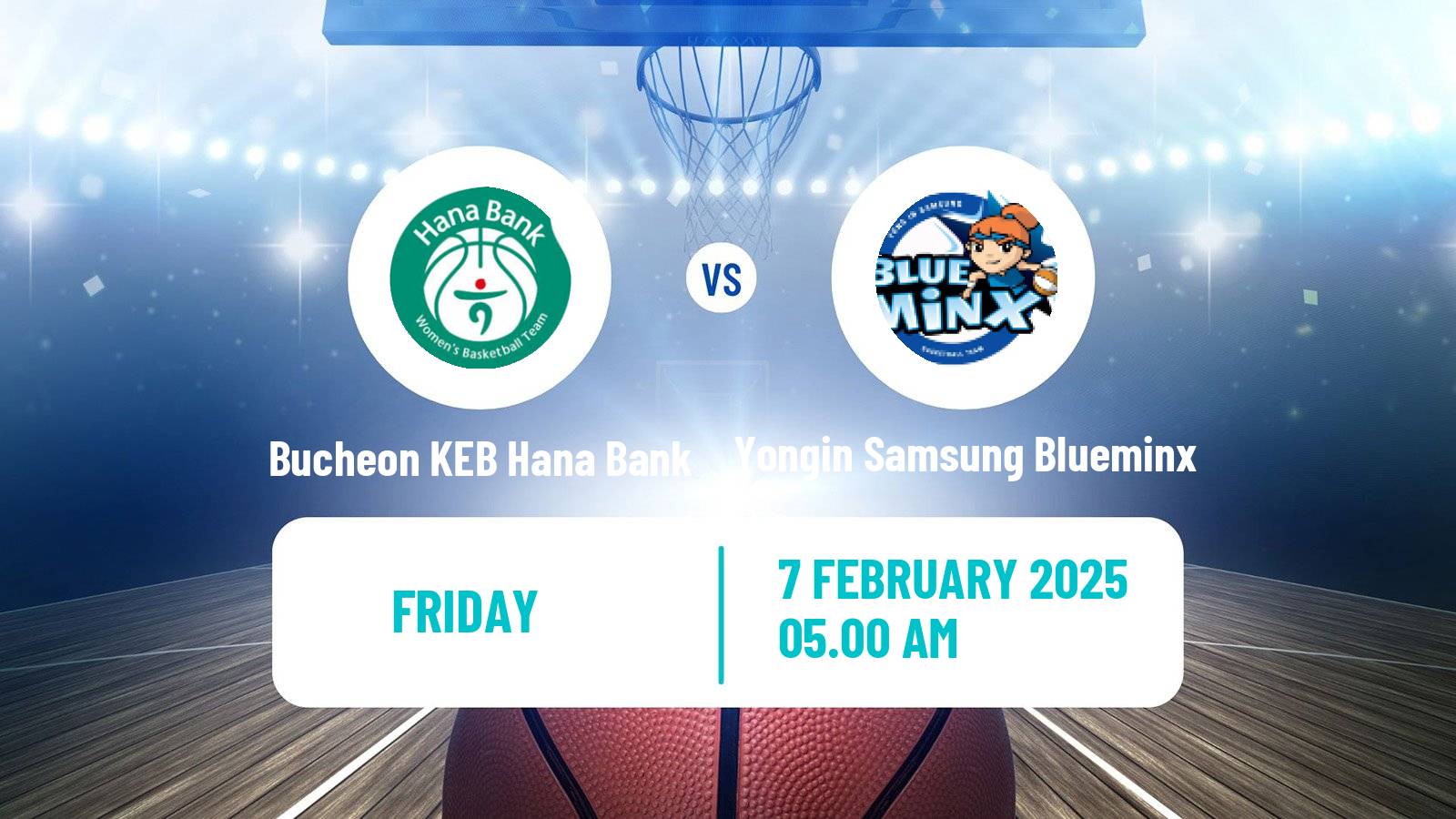 Basketball WKBL Bucheon KEB Hana Bank - Yongin Samsung Blueminx