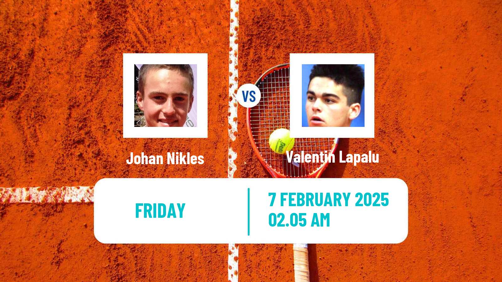 Tennis ITF M15 Zahra 2 Men Johan Nikles - Valentin Lapalu