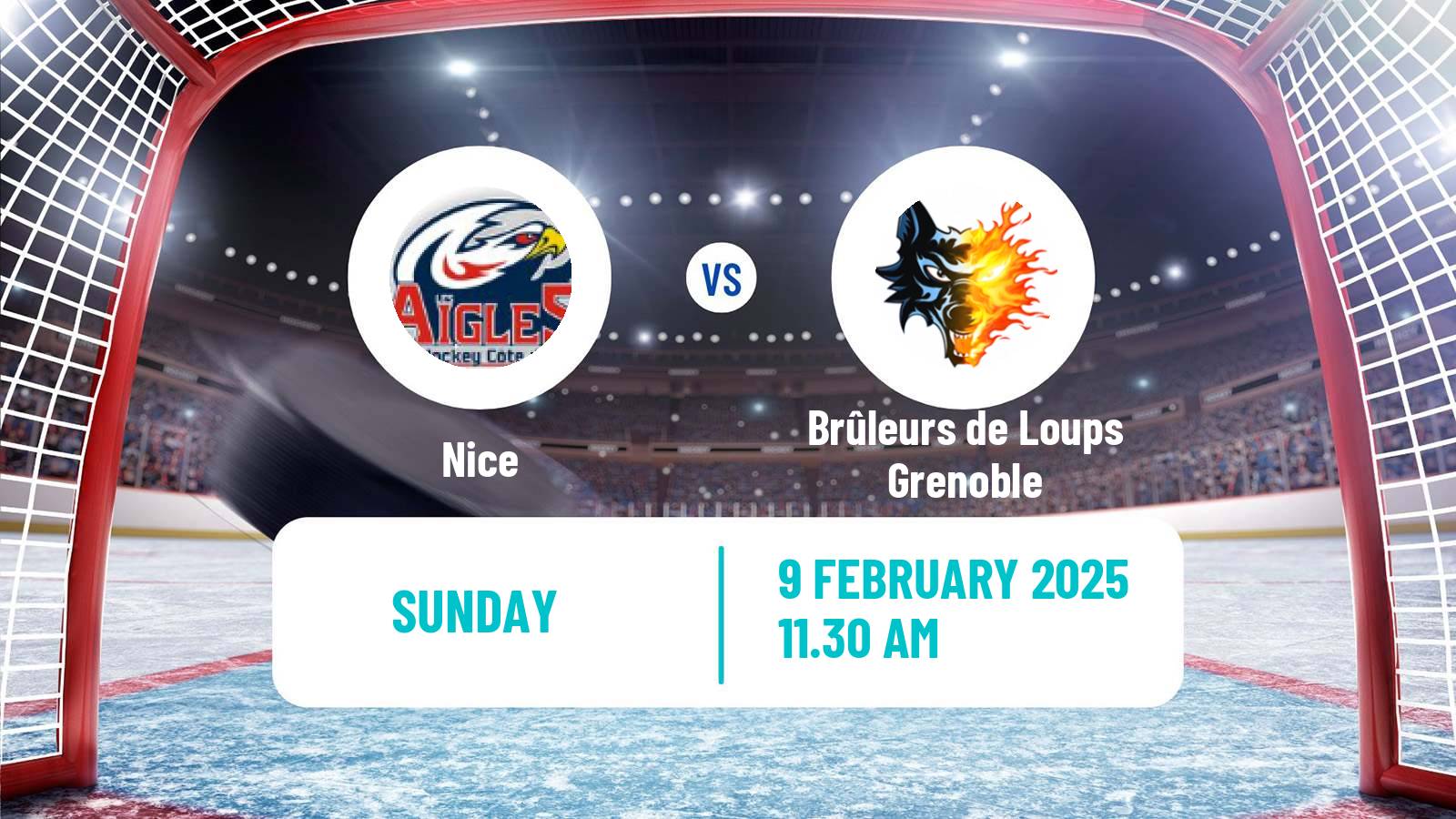 Hockey French Ligue Magnus Nice - Brûleurs de Loups Grenoble