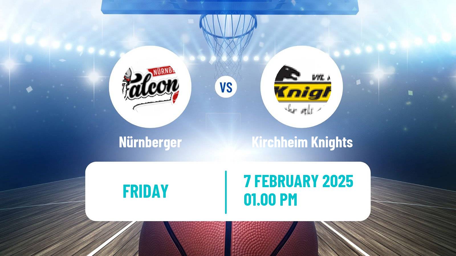 Basketball German Pro A Basketball Nürnberger - Kirchheim Knights