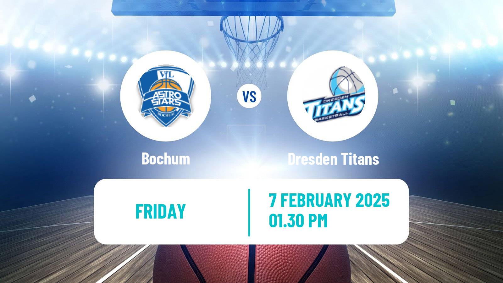 Basketball German Pro A Basketball Bochum - Dresden Titans