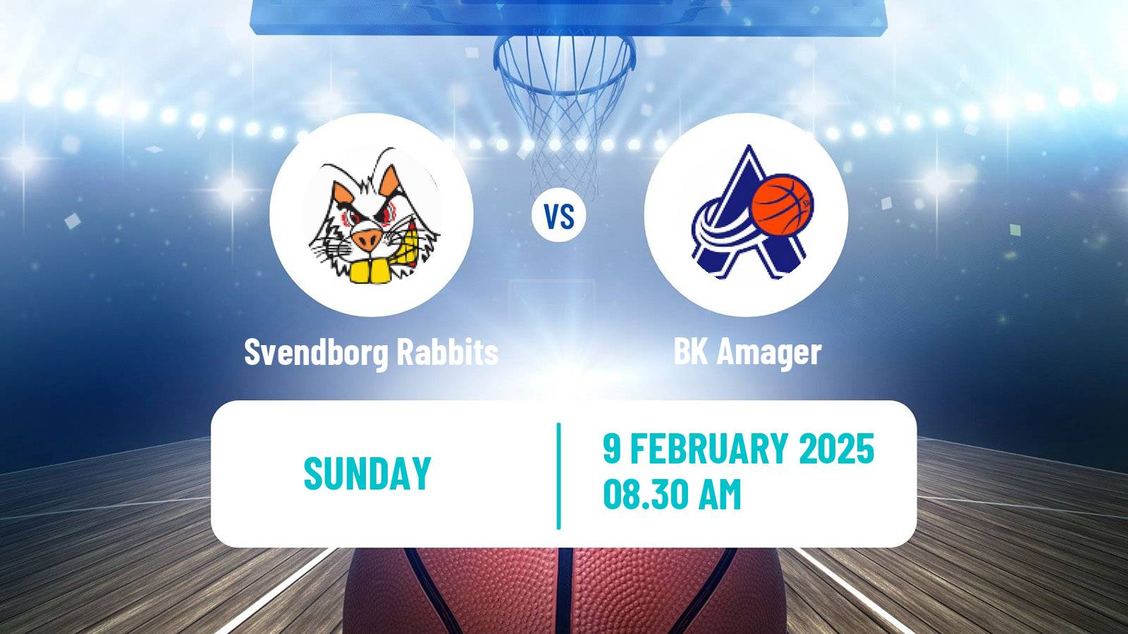 Basketball Danish Basketligaen Svendborg Rabbits - Amager