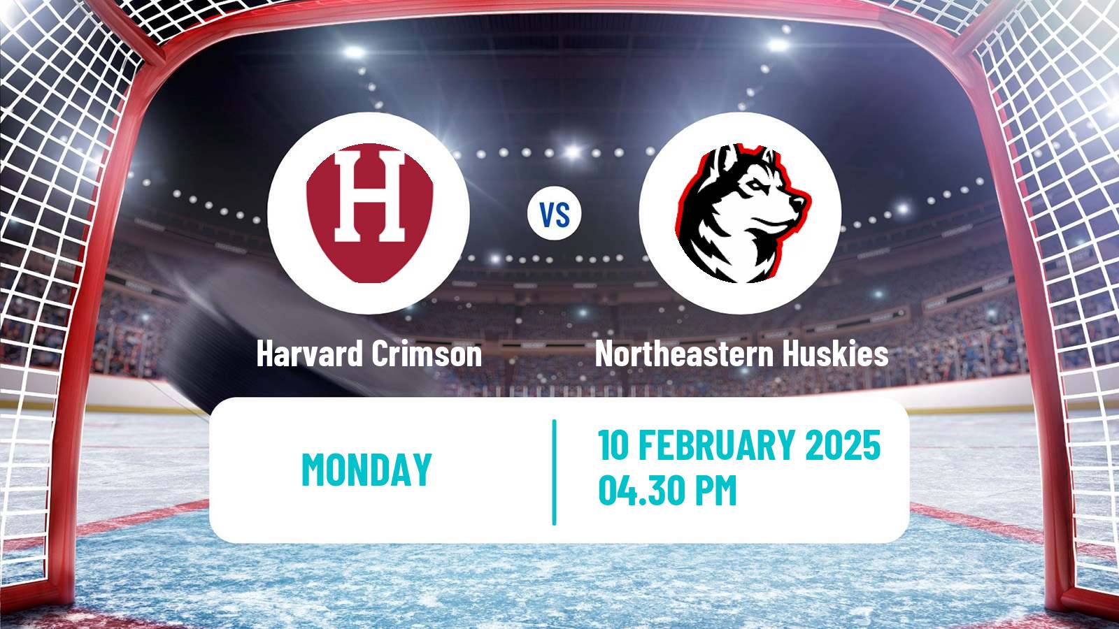 Hockey NCAA Hockey Harvard Crimson - Northeastern Huskies