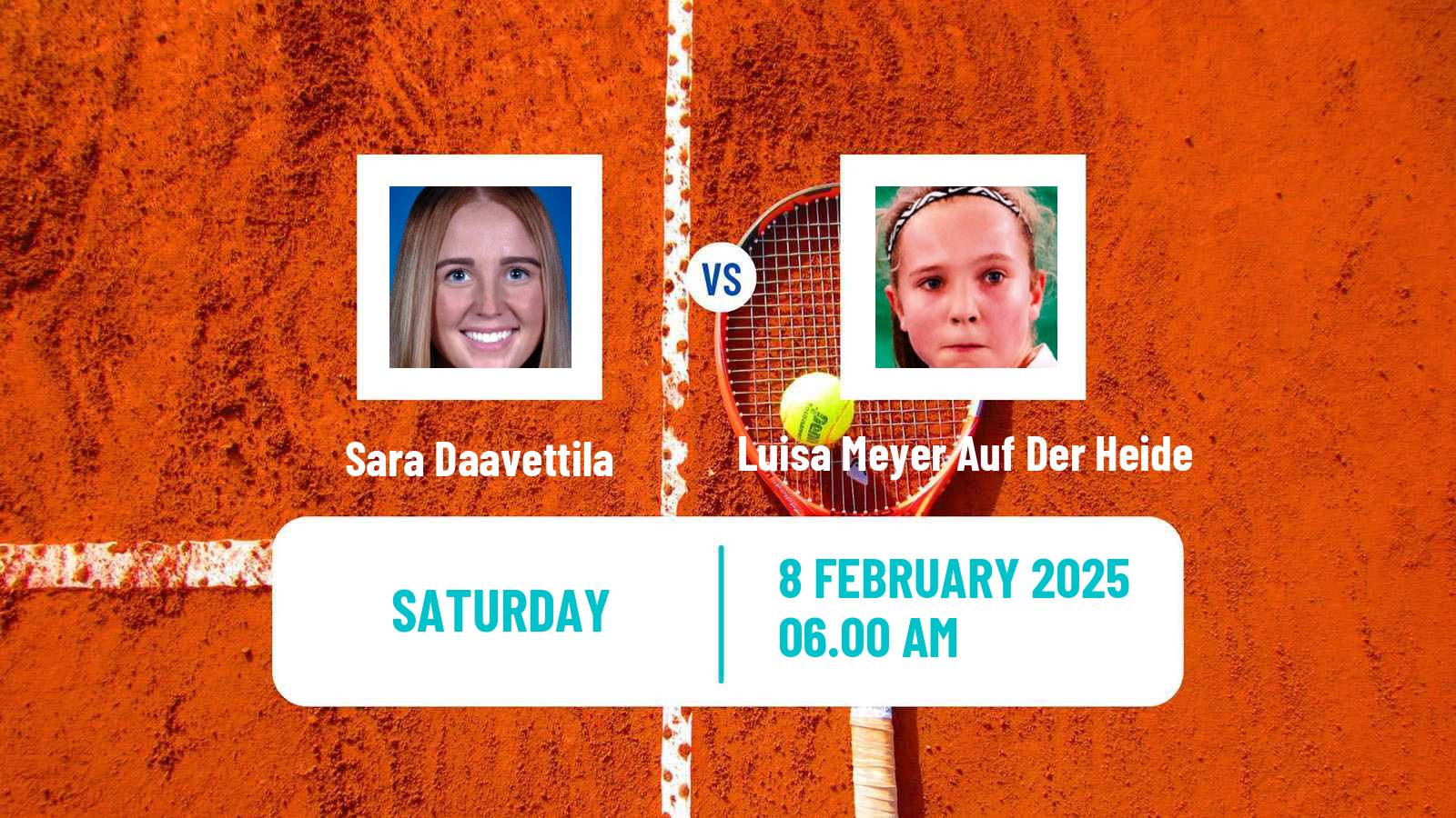 Tennis ITF W15 Monastir 5 Women Sara Daavettila - Luisa Meyer Auf Der Heide