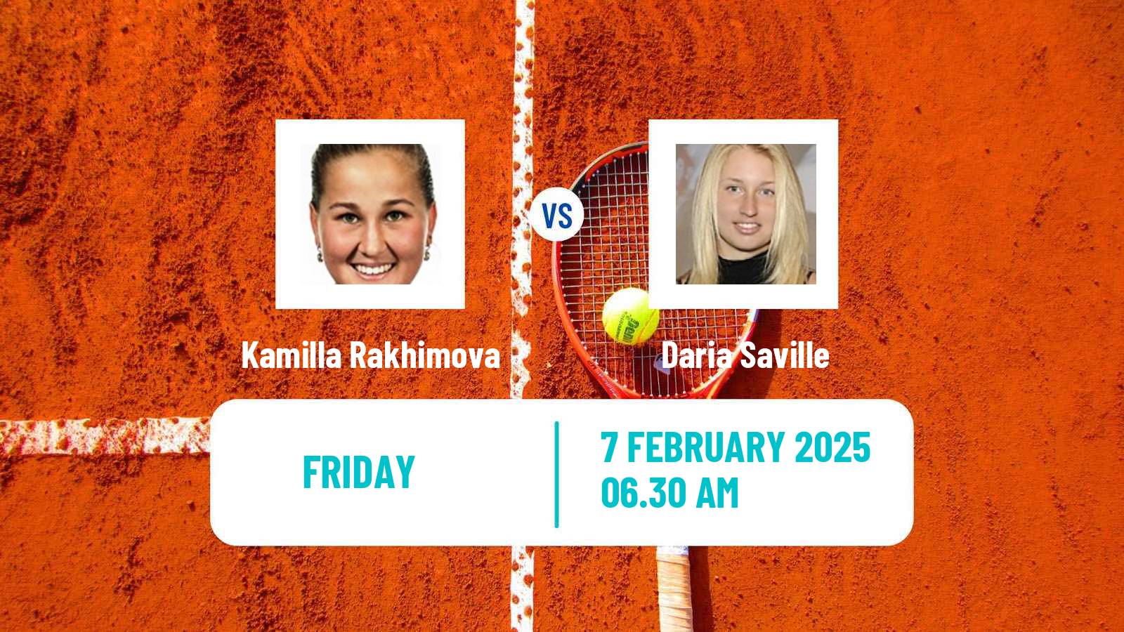 Tennis WTA Doha Kamilla Rakhimova - Daria Saville