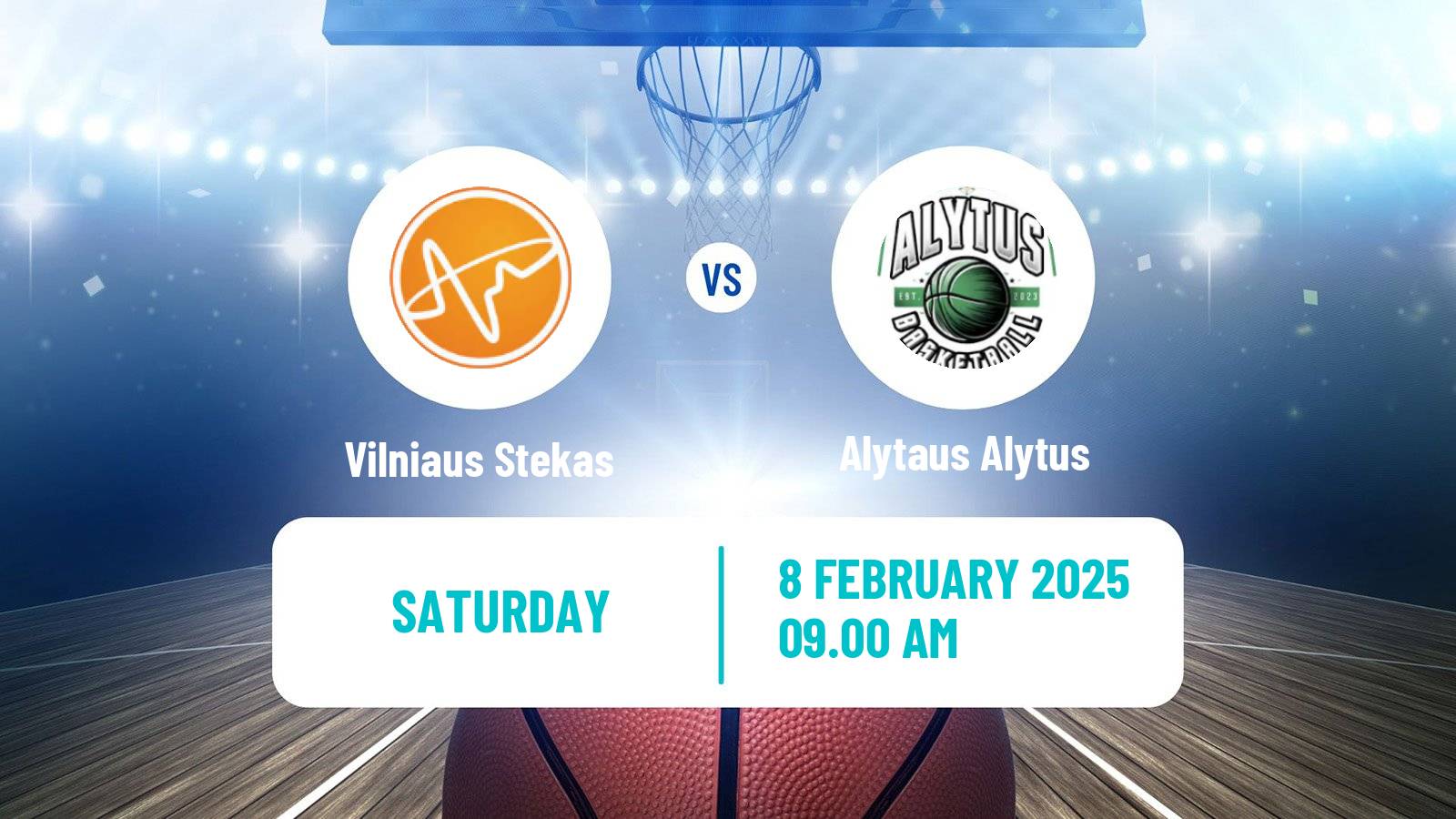 Basketball Lietuvos NKL Vilniaus Stekas - Alytaus Alytus