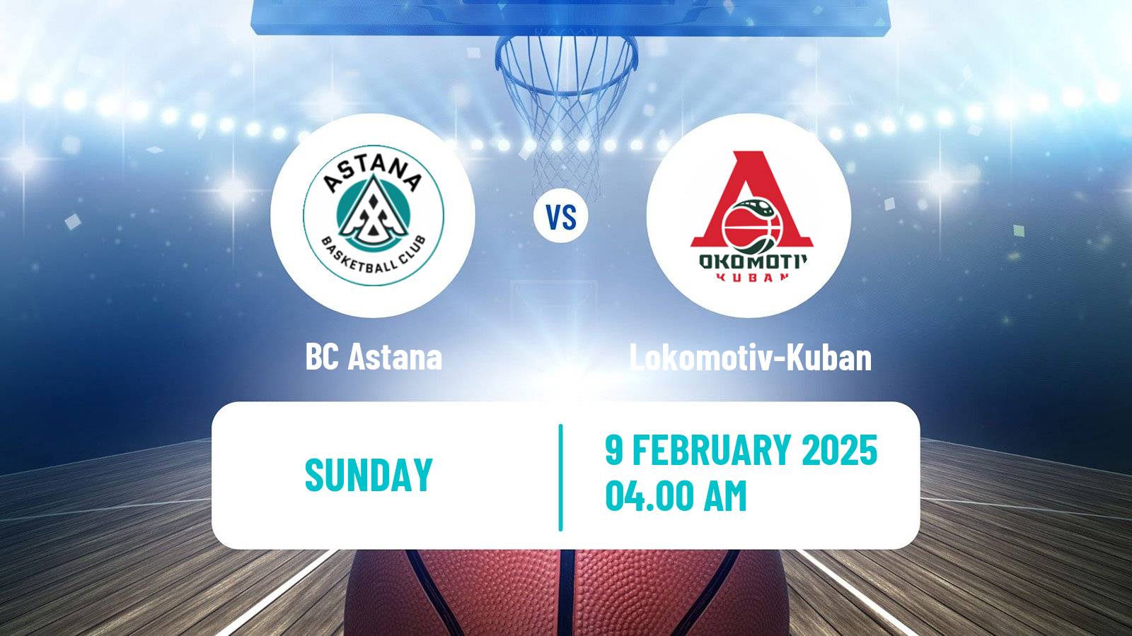 Basketball VTB United League Astana - Lokomotiv-Kuban