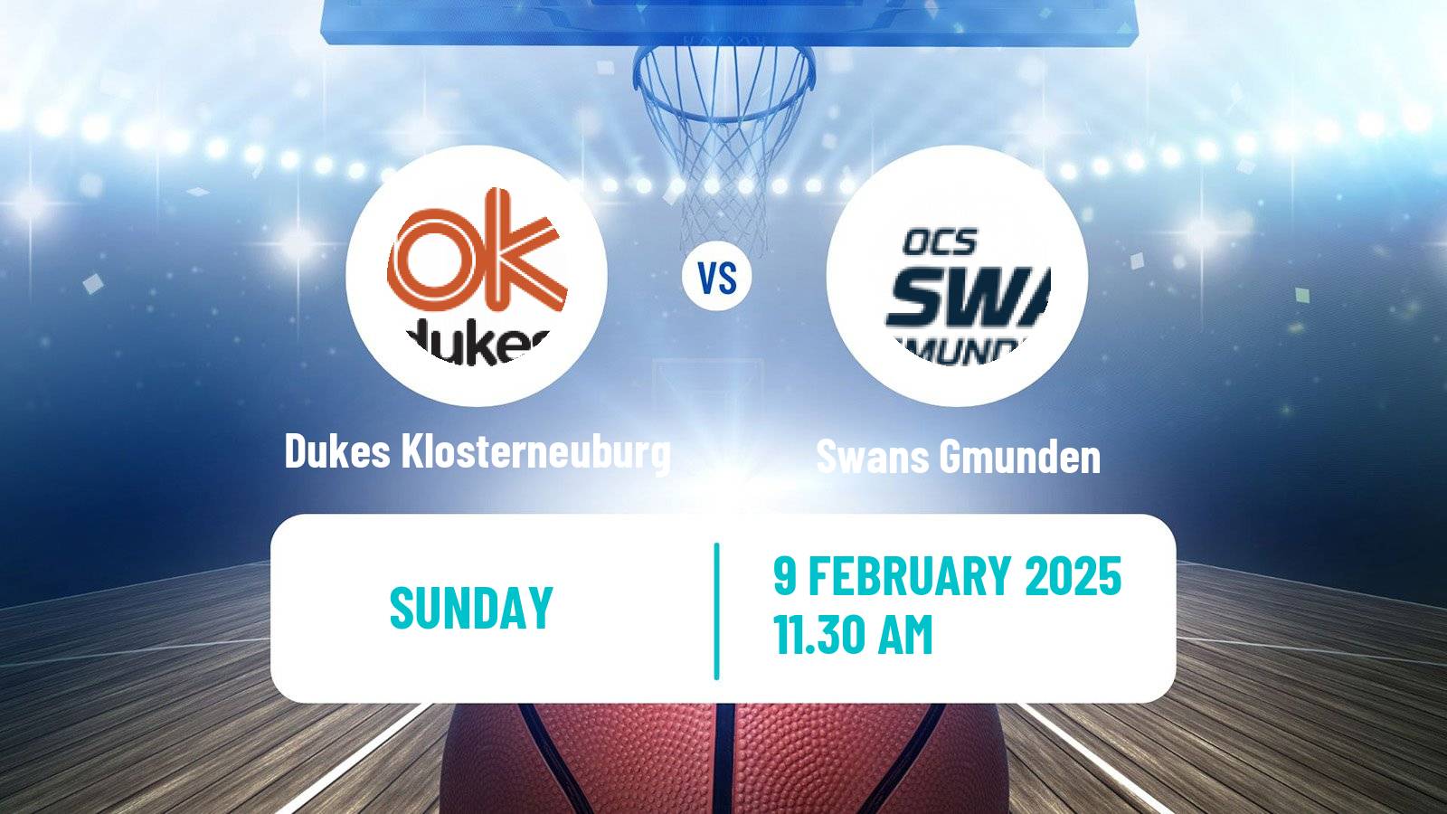 Basketball Austrian Superliga Basketball Dukes Klosterneuburg - Swans Gmunden