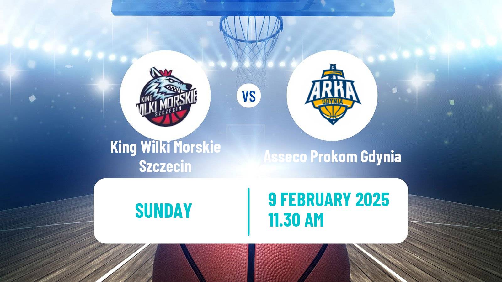 Basketball Polish Basket Liga King Wilki Morskie Szczecin - Asseco Prokom Gdynia