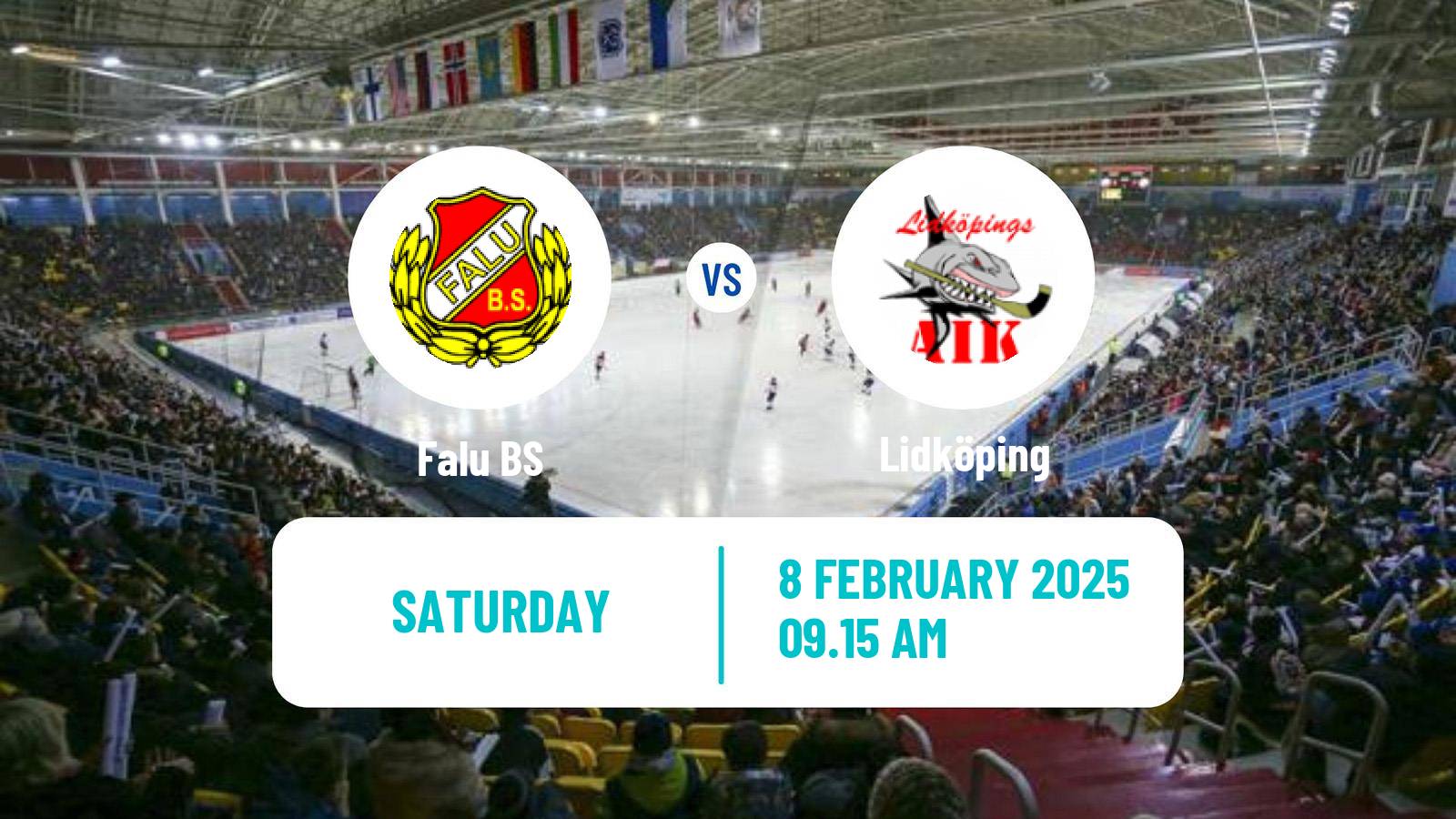 Bandy Swedish Allsvenskan Bandy Falu - Lidköping