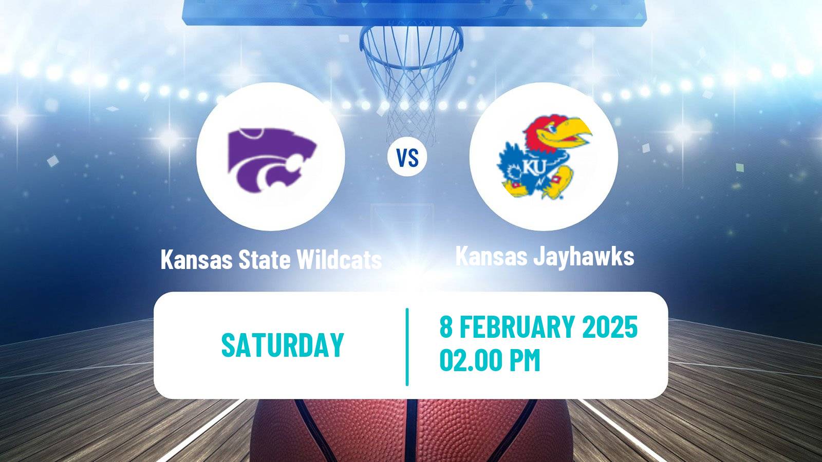 Basketball NCAA College Basketball Kansas State Wildcats - Kansas Jayhawks