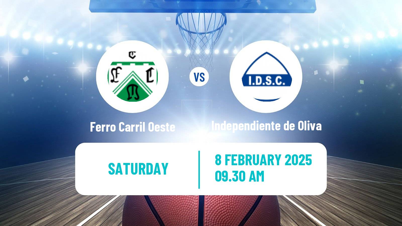 Basketball Argentinian LNB Ferro Carril Oeste - Independiente de Oliva