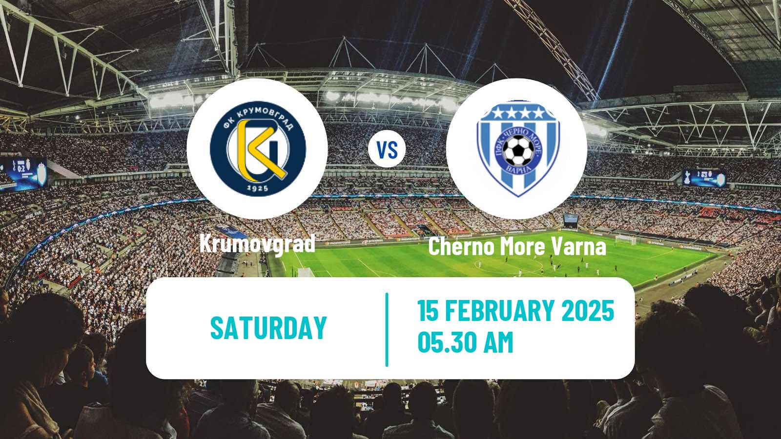 Soccer Bulgarian Parva Liga Krumovgrad - Cherno More Varna