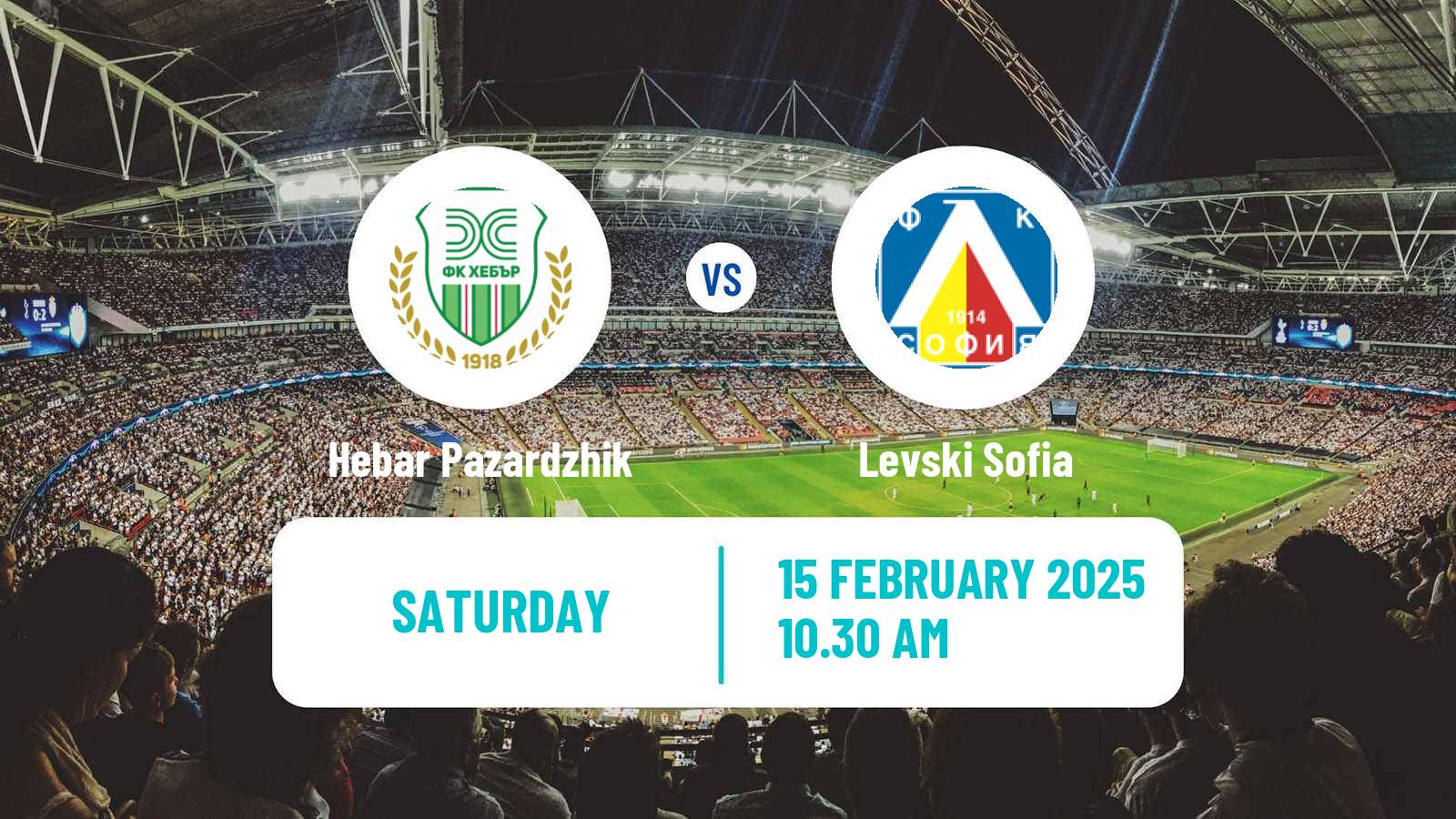 Soccer Bulgarian Parva Liga Hebar Pazardzhik - Levski Sofia