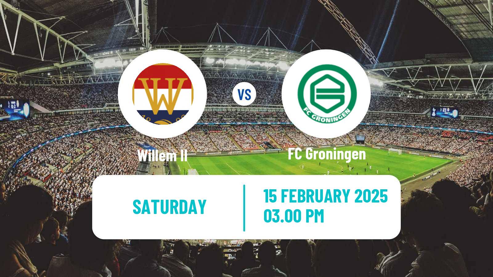 Soccer Dutch Eredivisie Willem II - Groningen