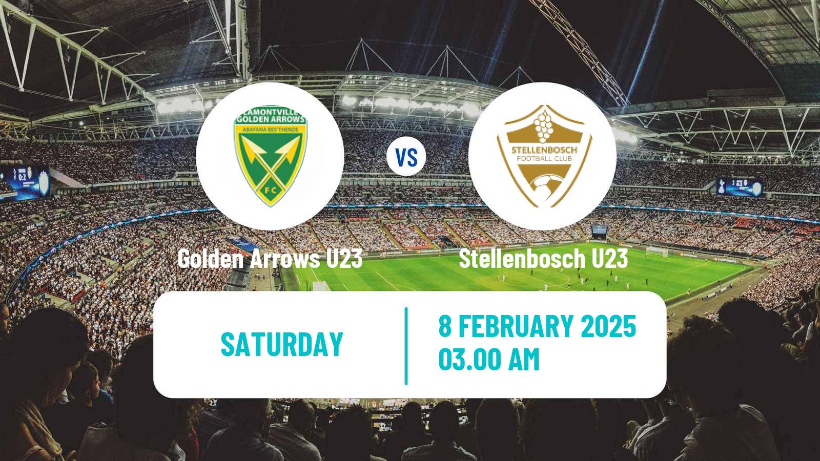 Soccer South African Diski Challenge Golden Arrows U23 - Stellenbosch U23