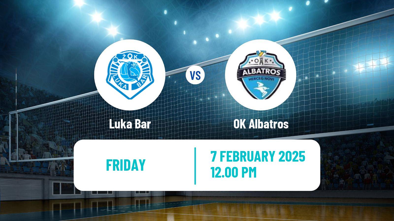 Volleyball Montenegrin Superliga Volleyball Women Luka Bar - Albatros