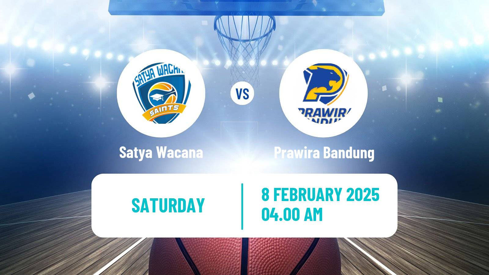 Basketball Indonesian IBL Satya Wacana - Prawira Bandung