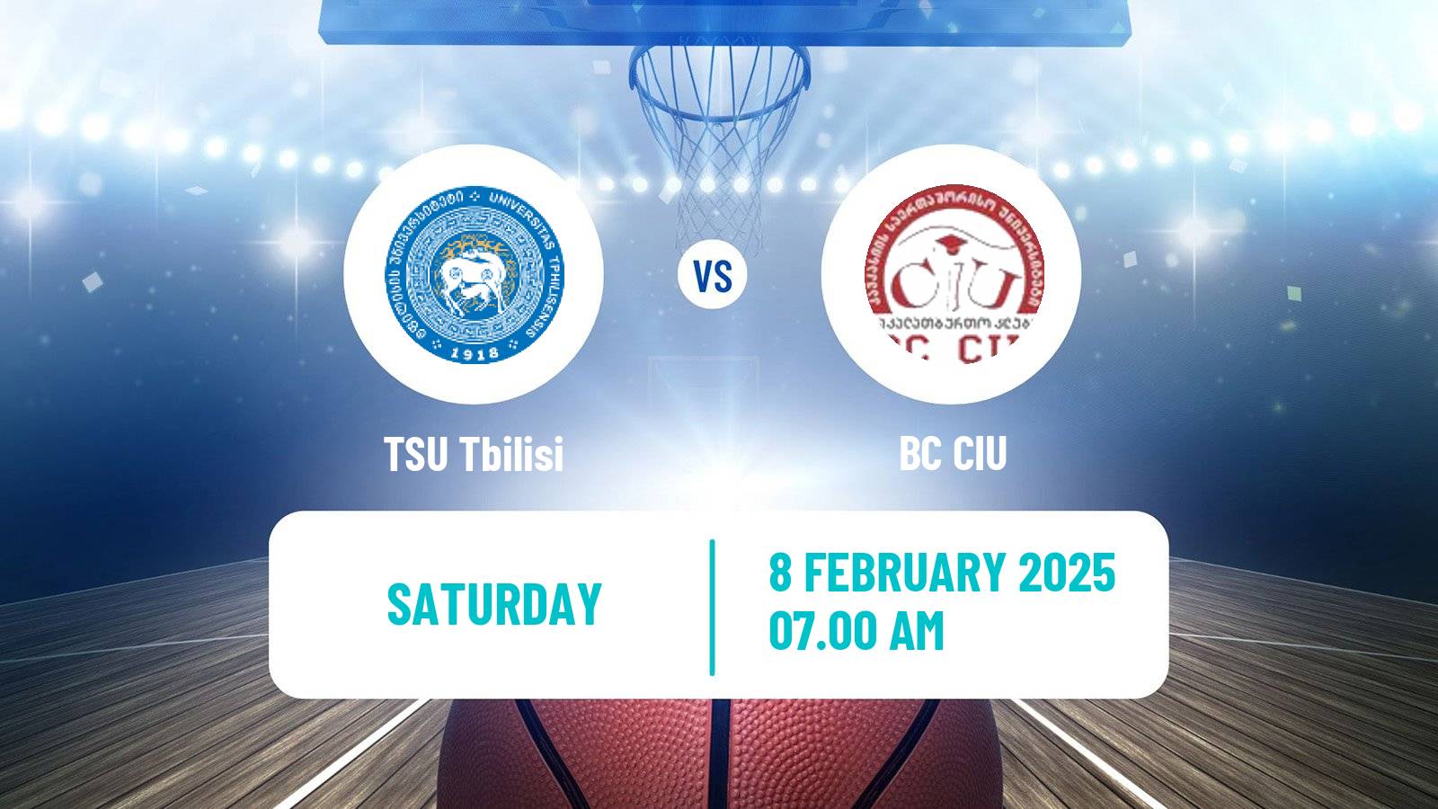 Basketball Georgian Superleague Basketball TSU Tbilisi - CIU