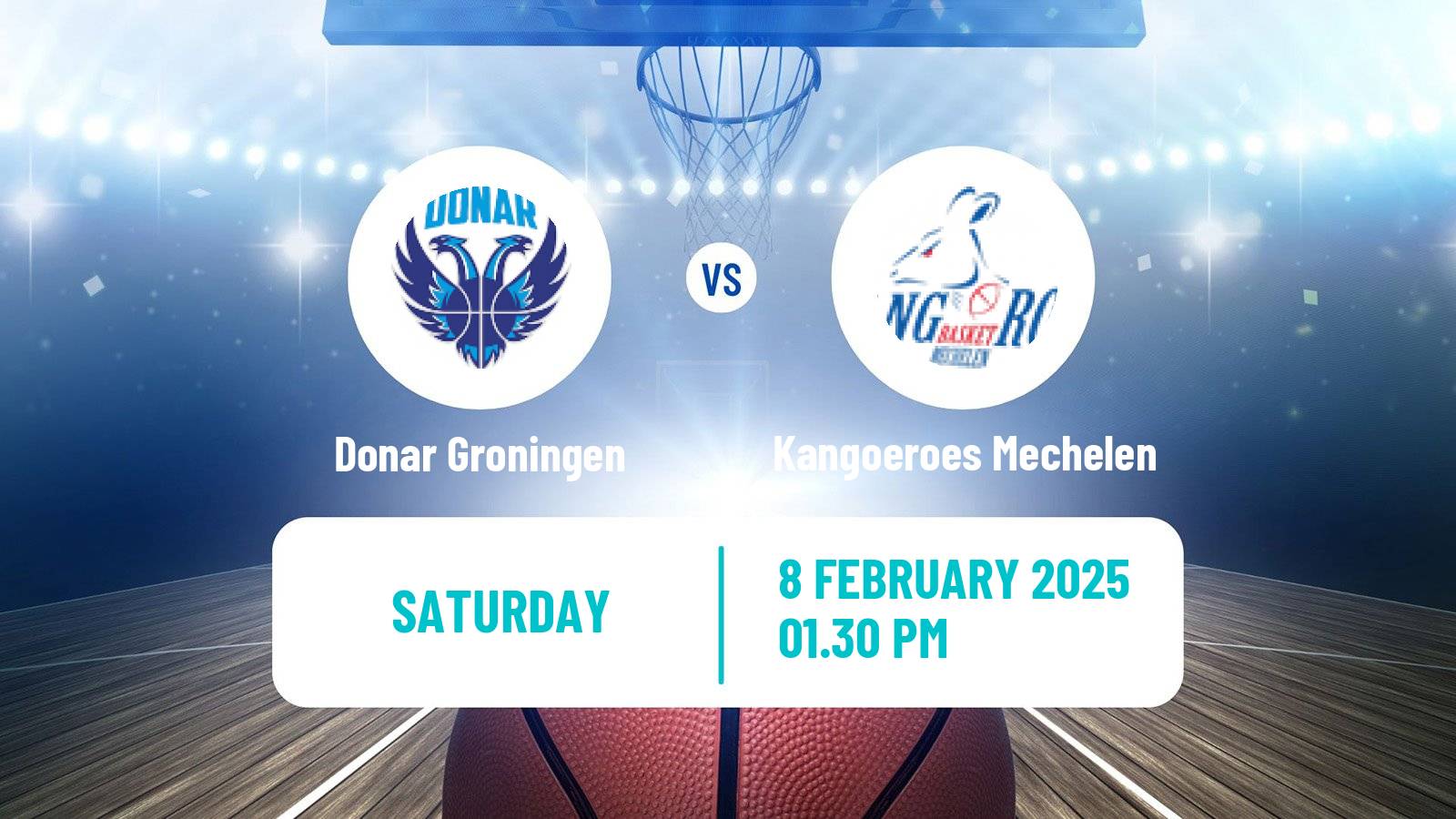 Basketball BNXT League Donar Groningen - Kangoeroes Mechelen