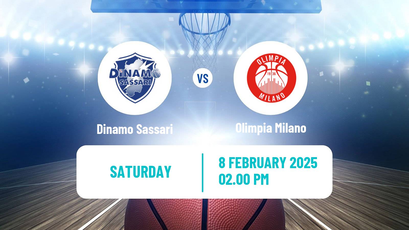 Basketball Italian Lega A Basketball Dinamo Sassari - Olimpia Milano