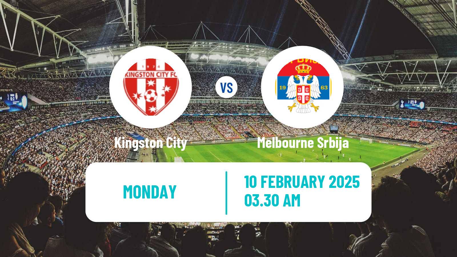 Soccer Australian Victoria Premier League Kingston City - Melbourne Srbija