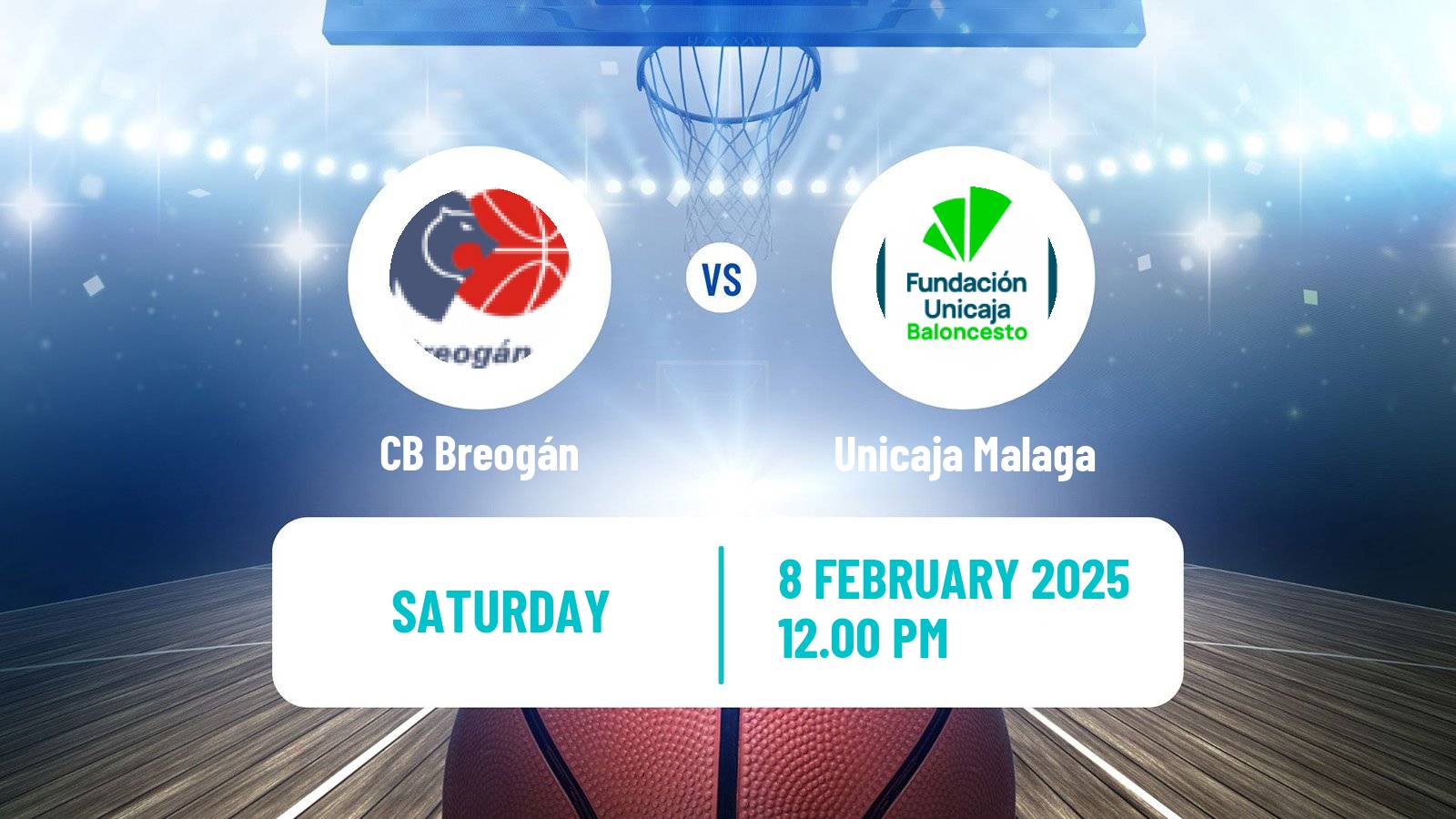 Basketball Spanish ACB League CB Breogán - Unicaja Malaga